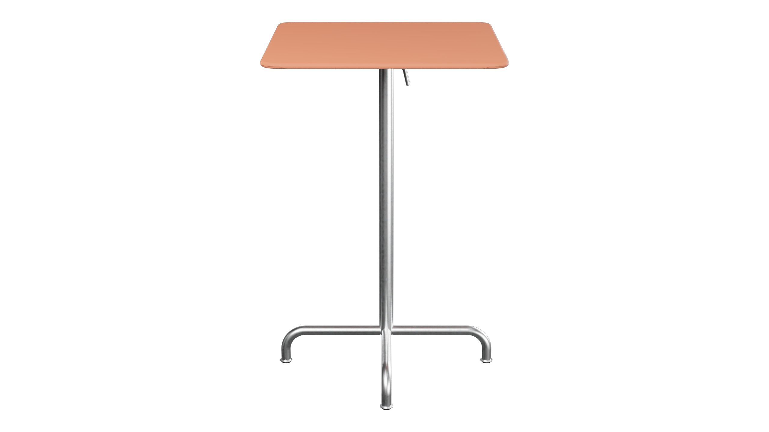 Rigi Metall-Stehtisch Outdoor 70x70 / 110 klappbar in Pastellterracotta präsentiert im Onlineshop von KAQTU Design AG. Hochtisch Outdoor ist von Schaffner