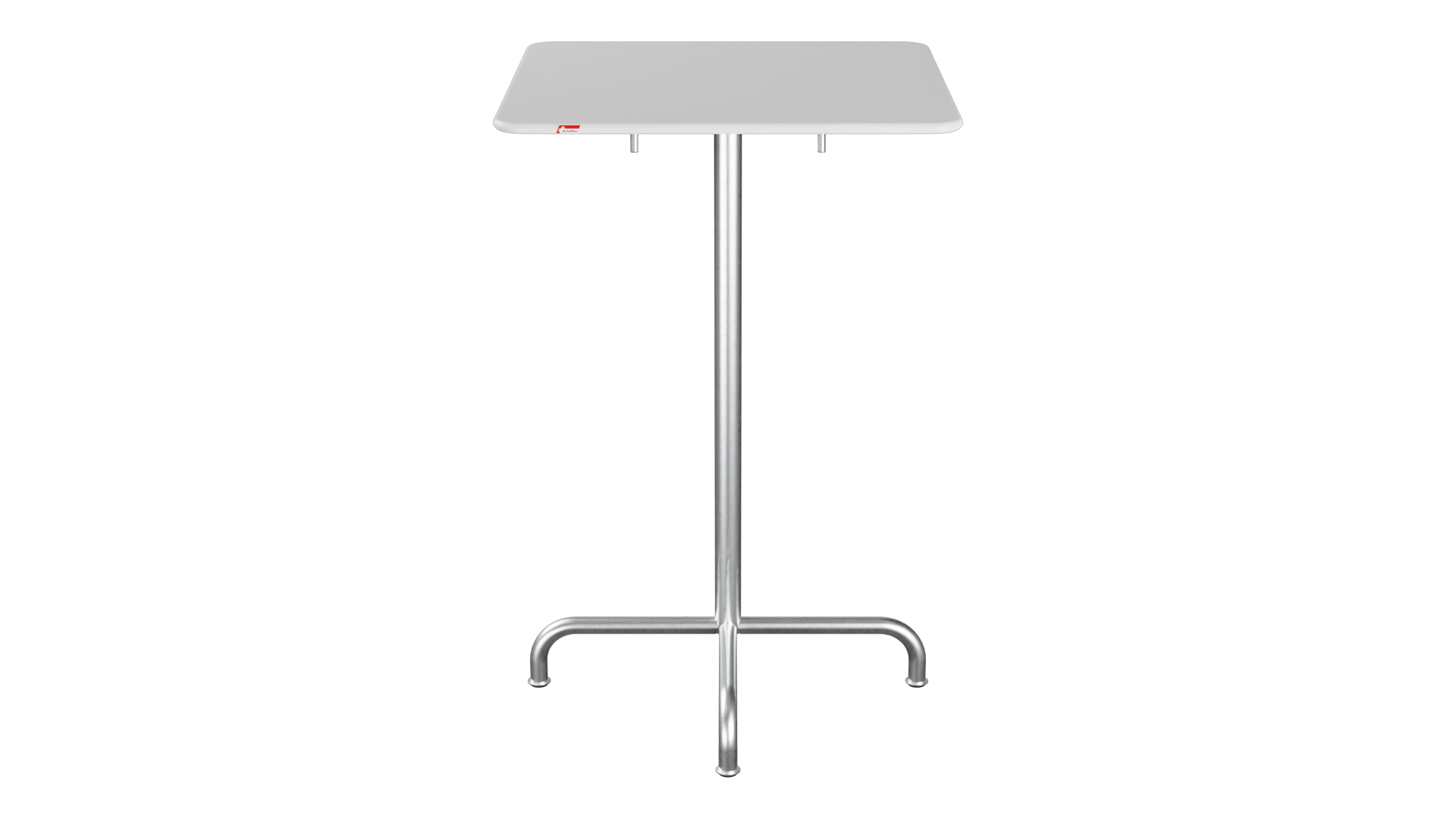 Rigi Metall-Stehtisch Outdoor 70x70 / 110 klappbar in Weiss präsentiert im Onlineshop von KAQTU Design AG. Hochtisch Outdoor ist von Schaffner