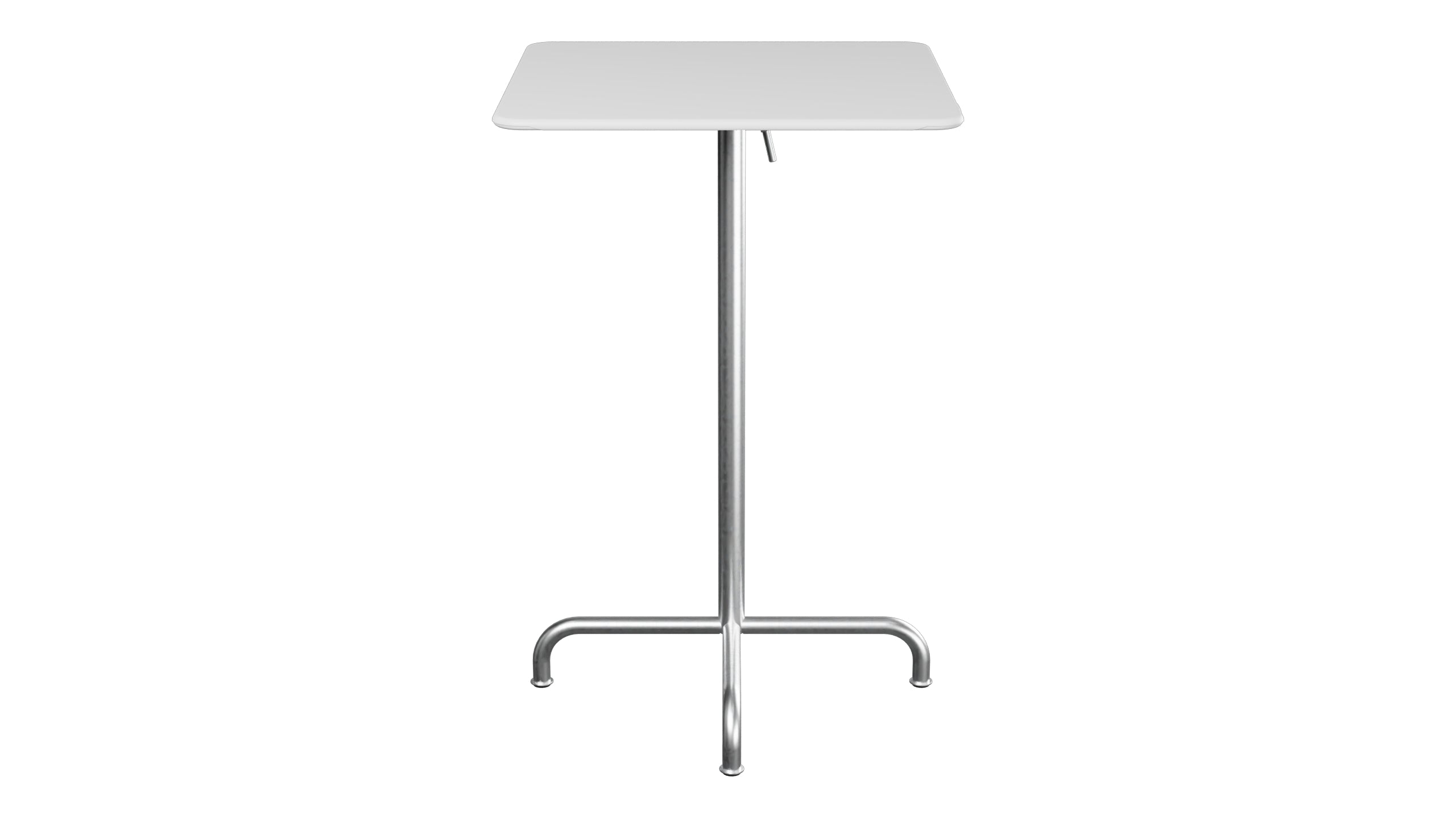 Rigi Metall-Stehtisch Outdoor 70x70 / 110 klappbar in Weiss präsentiert im Onlineshop von KAQTU Design AG. Hochtisch Outdoor ist von Schaffner