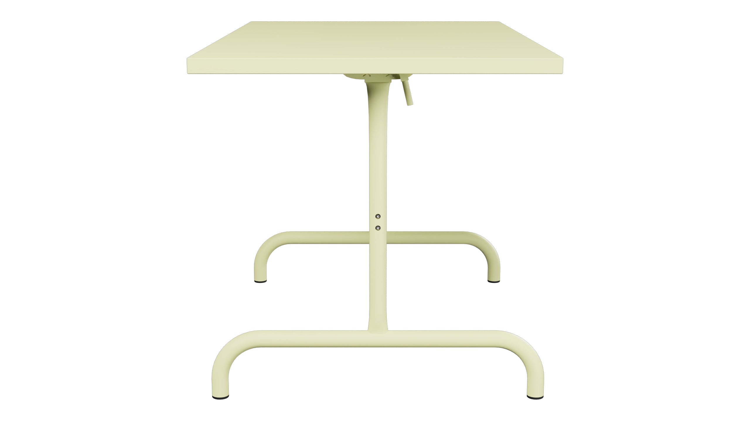 Säntis Metall-Gartentisch 117x70 klappbar in Buchsbaumgelb präsentiert im Onlineshop von KAQTU Design AG. Gartentisch ist von Schaffner