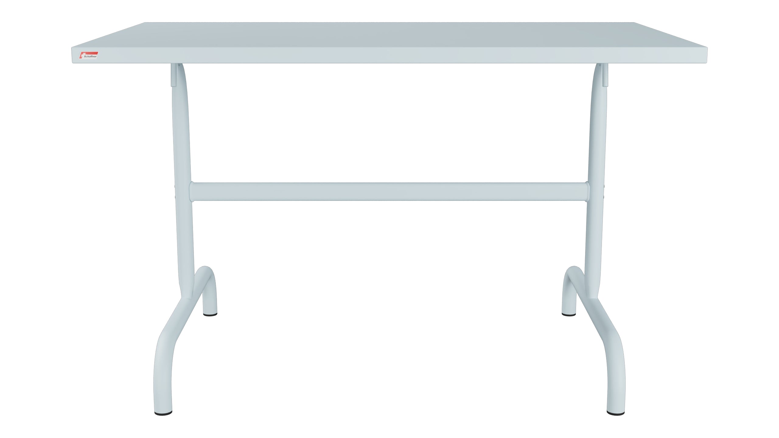 Säntis Metall-Gartentisch 117x70 klappbar in Pastellblau präsentiert im Onlineshop von KAQTU Design AG. Gartentisch ist von Schaffner