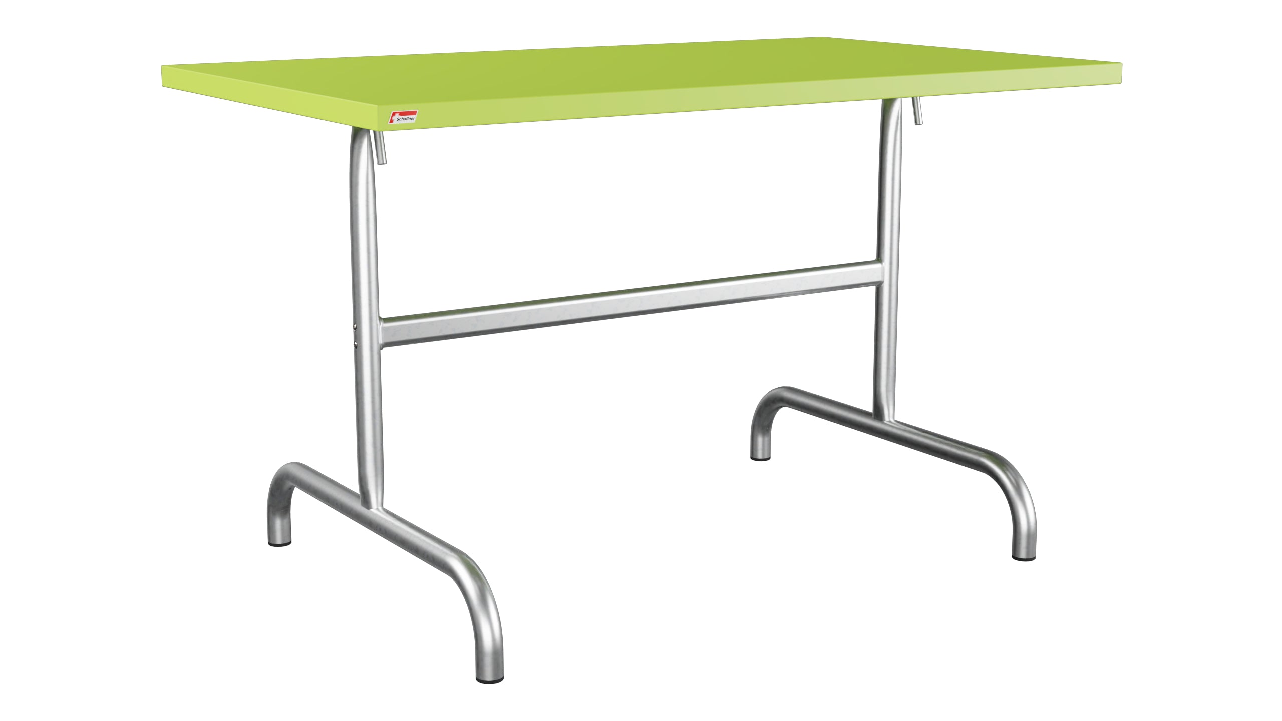 Säntis Metall-Gartentisch 117x70 klappbar in Hellgrün präsentiert im Onlineshop von KAQTU Design AG. Gartentisch ist von Schaffner