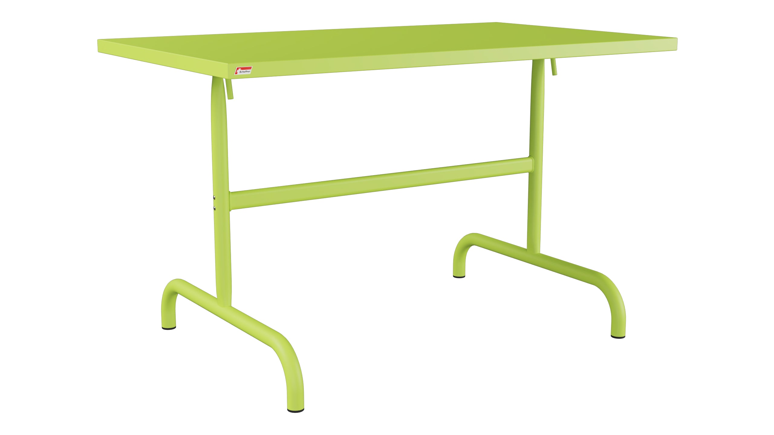 Säntis Metall-Gartentisch 117x70 klappbar in Hellgrün präsentiert im Onlineshop von KAQTU Design AG. Gartentisch ist von Schaffner