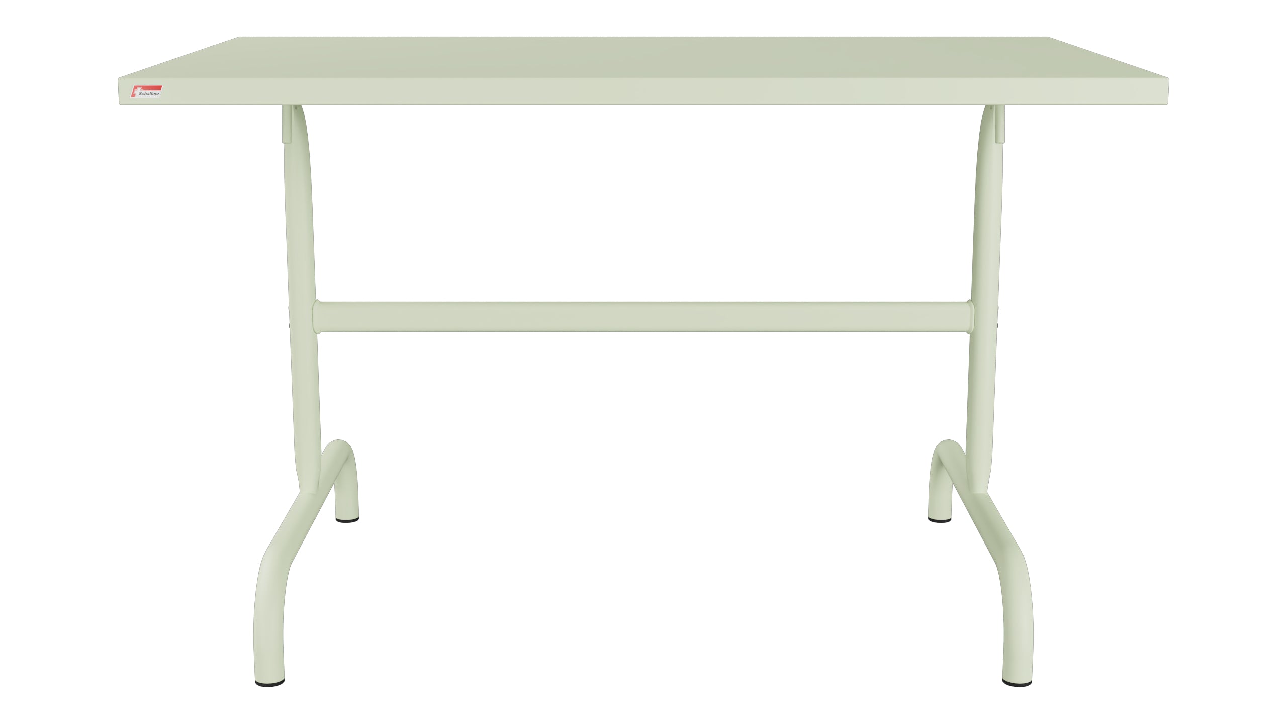 Säntis Metall-Gartentisch 117x70 klappbar in Pastellgrün präsentiert im Onlineshop von KAQTU Design AG. Gartentisch ist von Schaffner