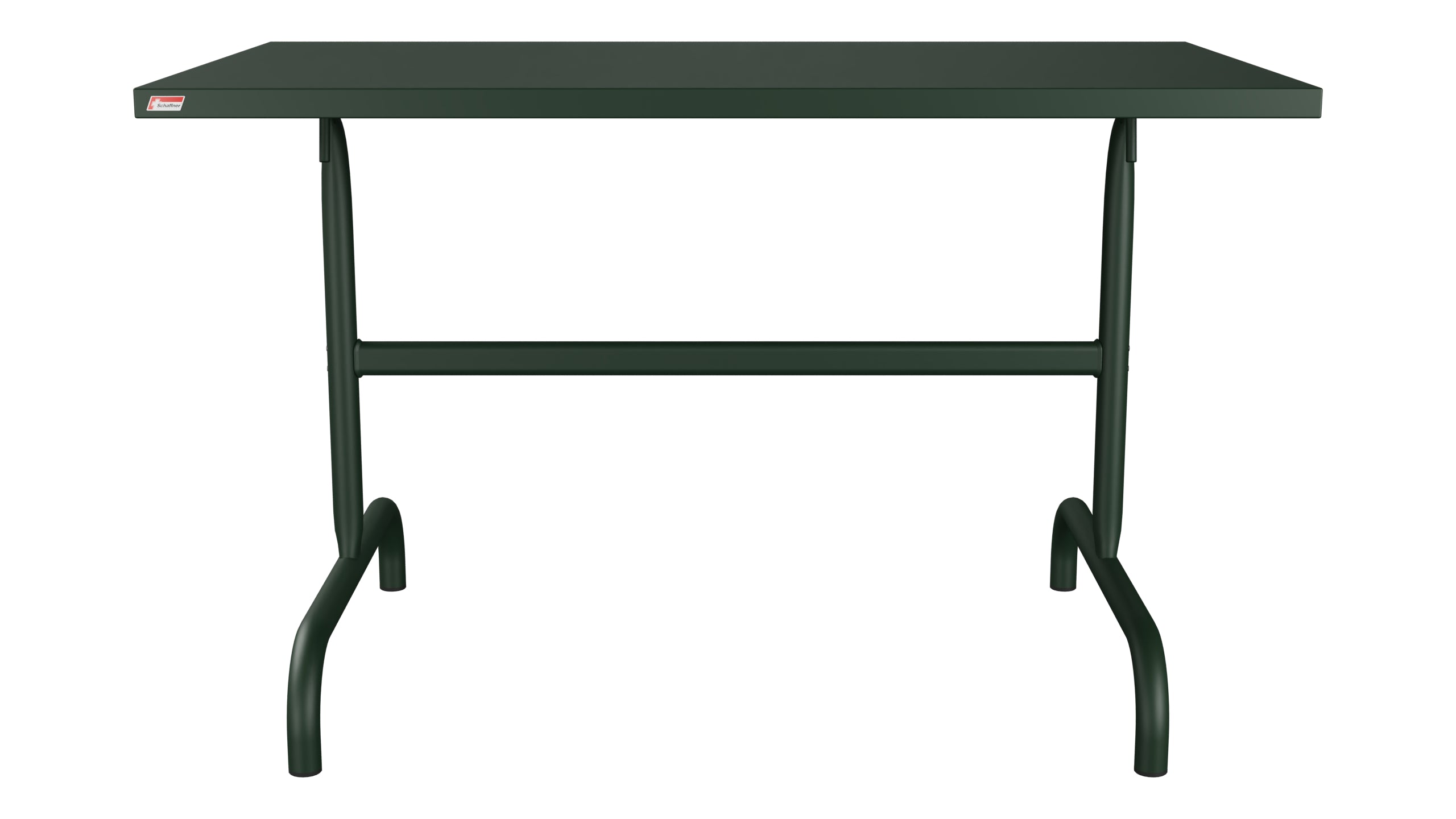 Säntis Metall-Gartentisch 117x70 klappbar in Tannengrün präsentiert im Onlineshop von KAQTU Design AG. Gartentisch ist von Schaffner
