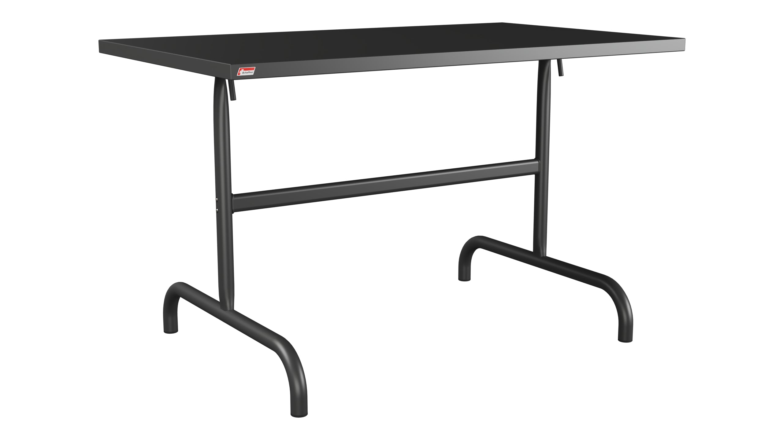 Säntis Metall-Gartentisch 117x70 klappbar in Anthrazit präsentiert im Onlineshop von KAQTU Design AG. Gartentisch ist von Schaffner