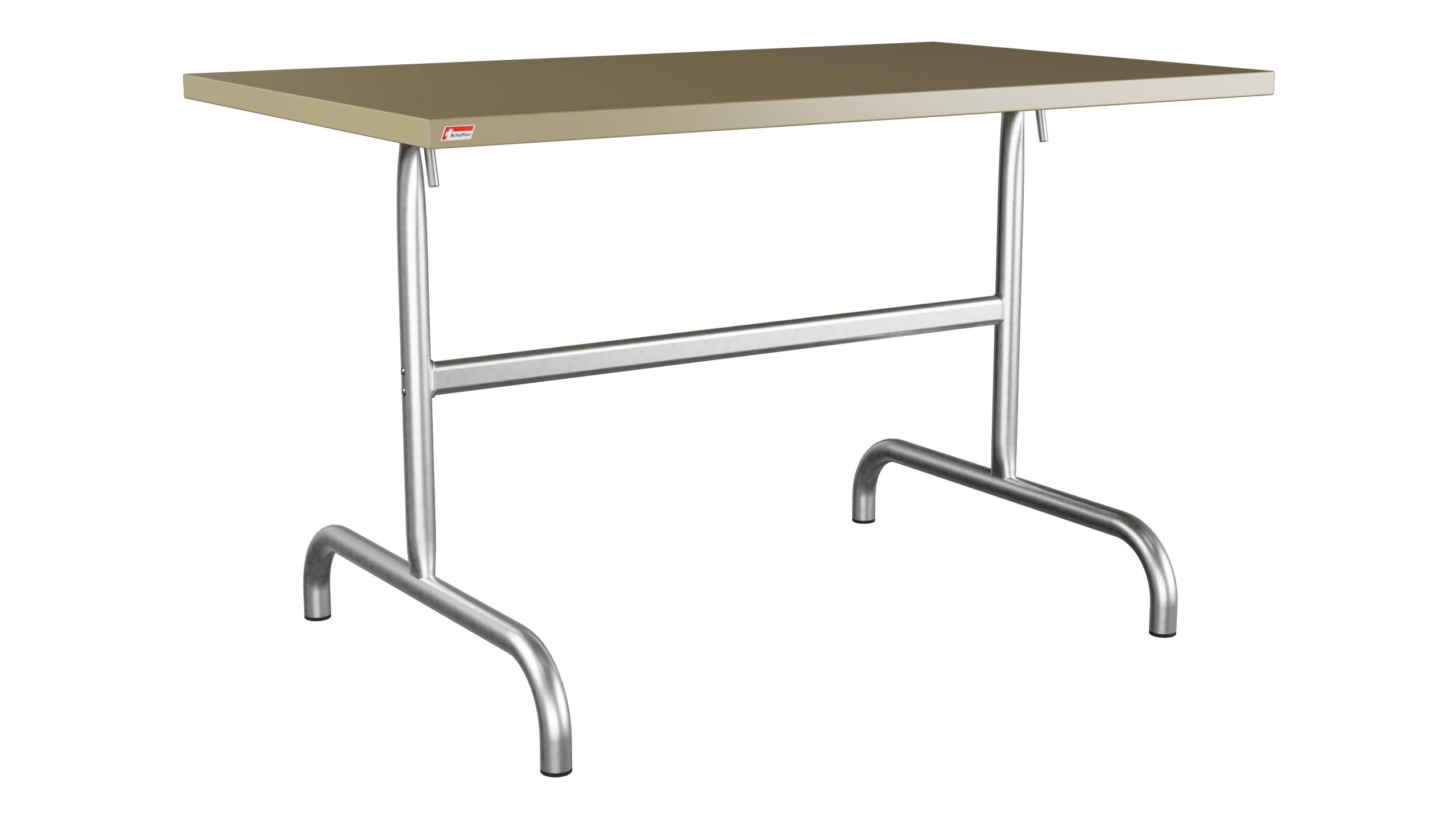 Säntis Metall-Gartentisch 117x70 klappbar in Champagner präsentiert im Onlineshop von KAQTU Design AG. Gartentisch ist von Schaffner