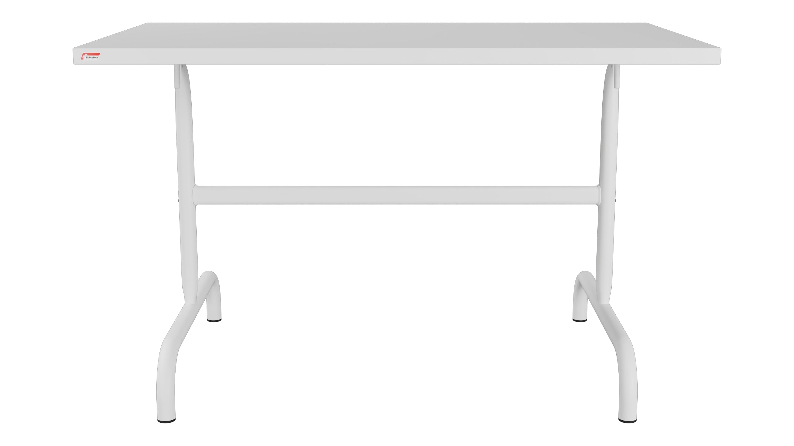 Säntis Metall-Gartentisch 117x70 klappbar in Weiss präsentiert im Onlineshop von KAQTU Design AG. Gartentisch ist von Schaffner