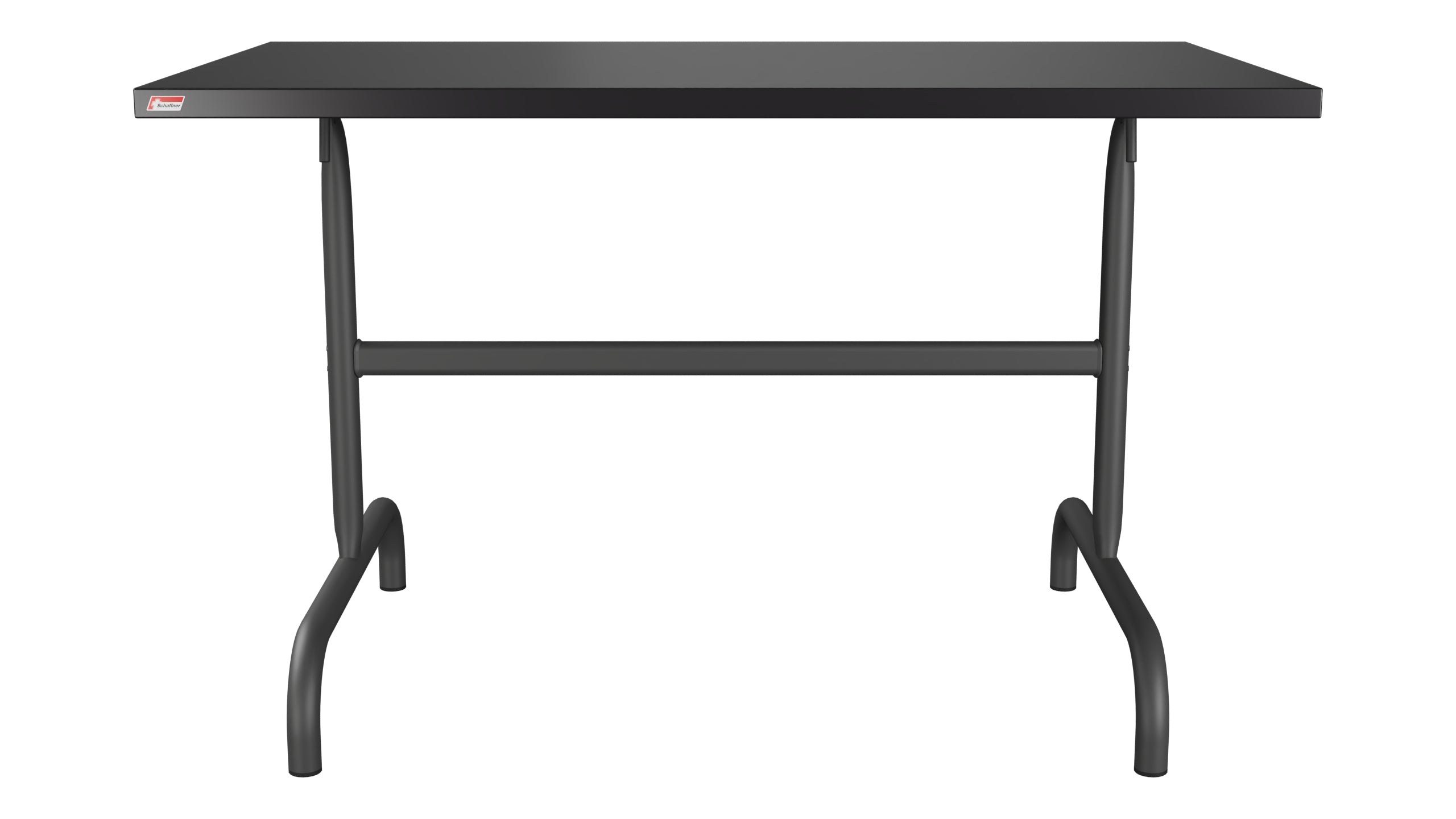 Säntis Metall-Gartentisch 117x70 klappbar in Schwarz präsentiert im Onlineshop von KAQTU Design AG. Gartentisch ist von Schaffner