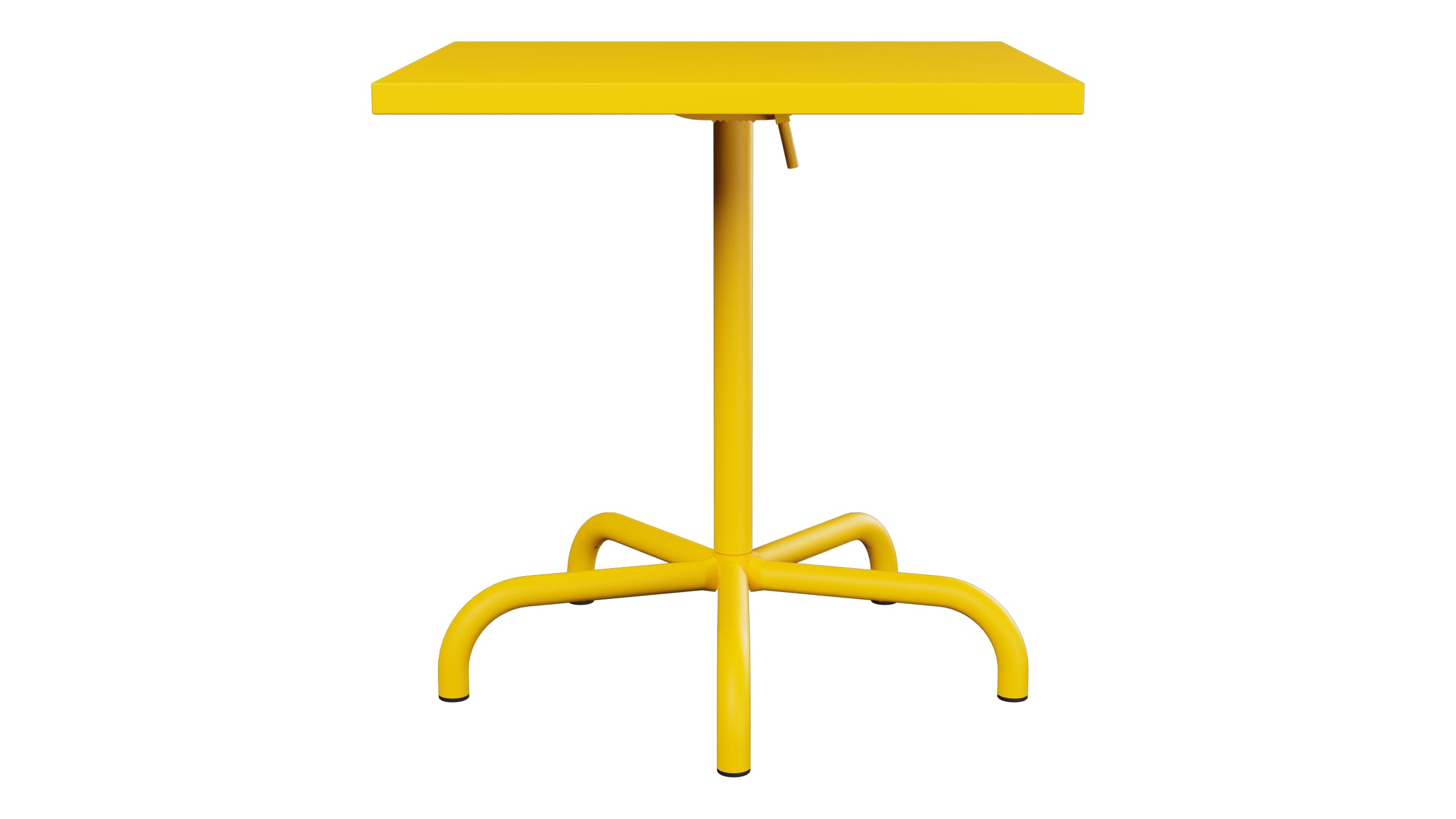 Säntis Metall-Gartentisch 70x70 klappbar in Gelb präsentiert im Onlineshop von KAQTU Design AG. Gartentisch ist von Schaffner