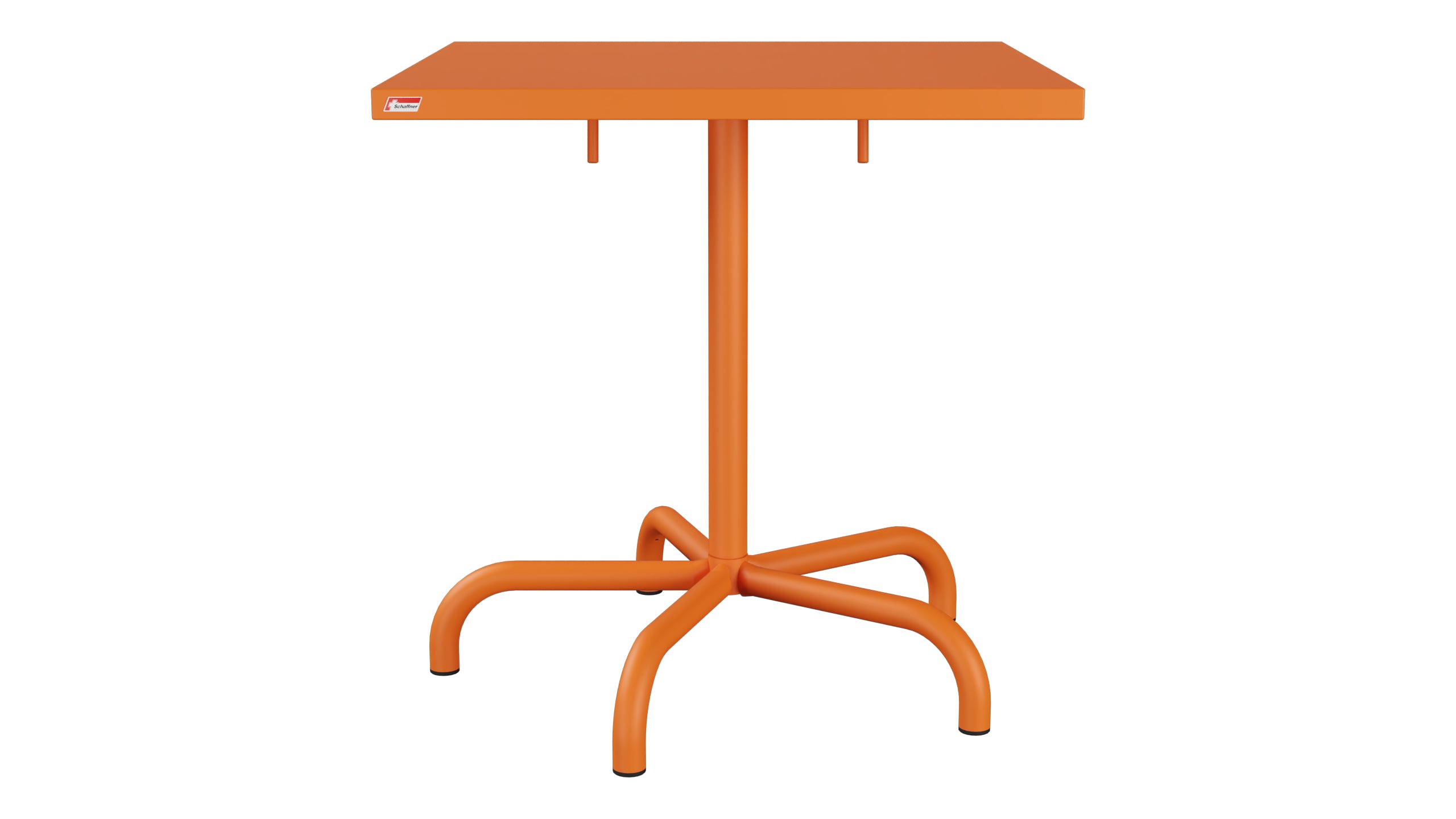 Säntis Metall-Gartentisch 70x70 klappbar in Orange präsentiert im Onlineshop von KAQTU Design AG. Gartentisch ist von Schaffner