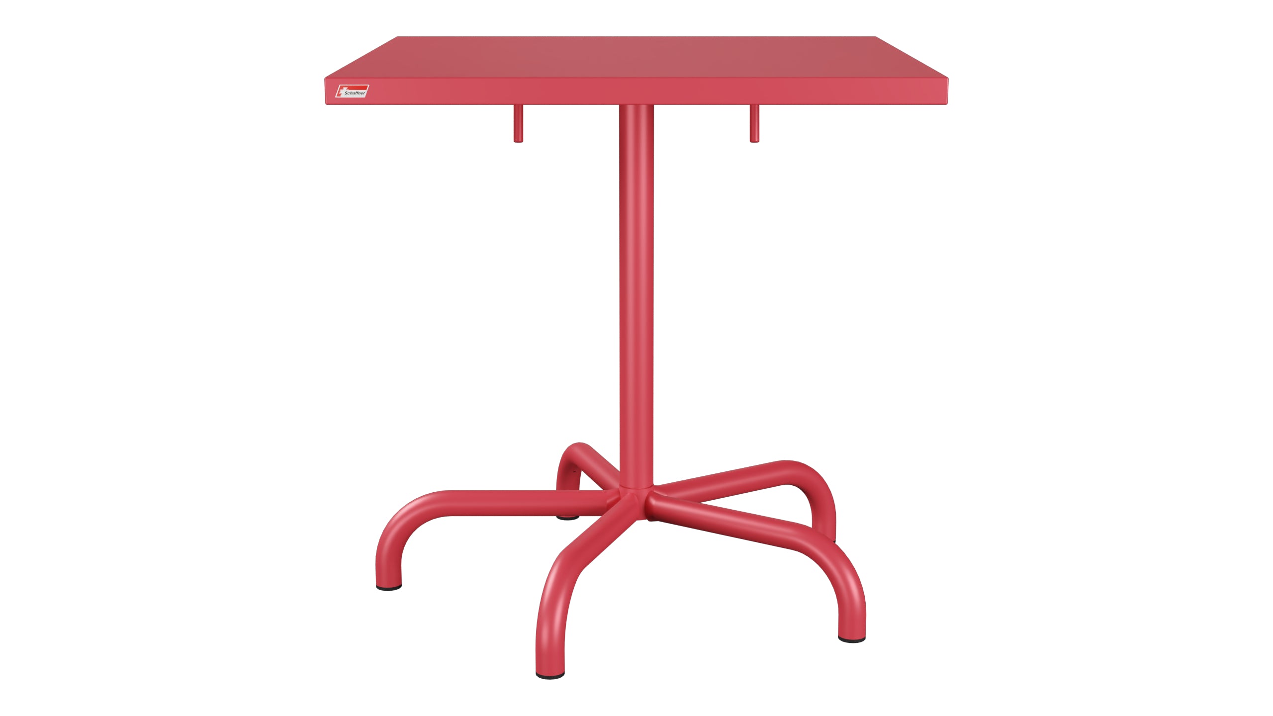 Säntis Metall-Gartentisch 70x70 klappbar in Ahornrot präsentiert im Onlineshop von KAQTU Design AG. Gartentisch ist von Schaffner