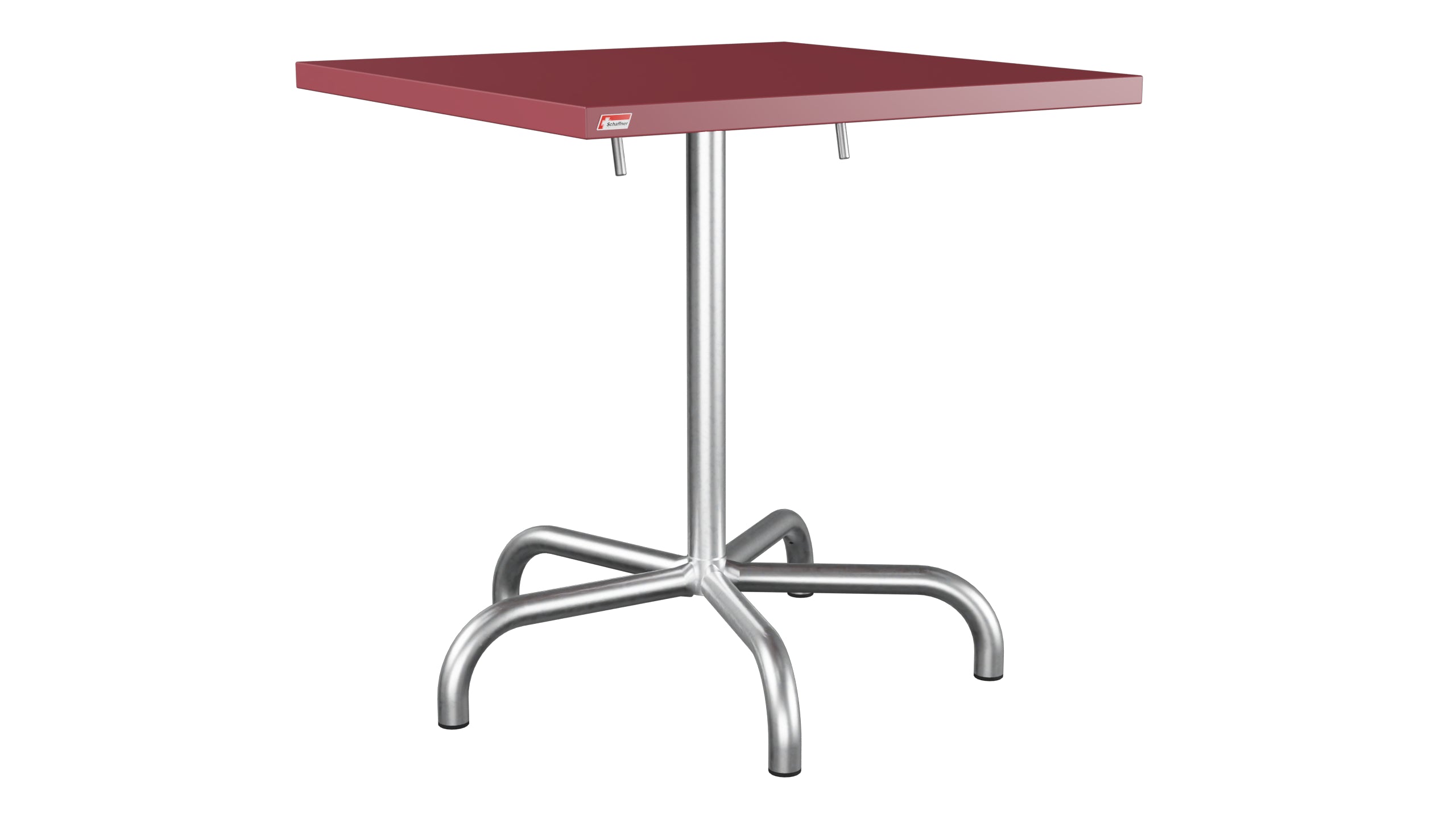 Säntis Metall-Gartentisch 70x70 klappbar in Bordeaux präsentiert im Onlineshop von KAQTU Design AG. Gartentisch ist von Schaffner