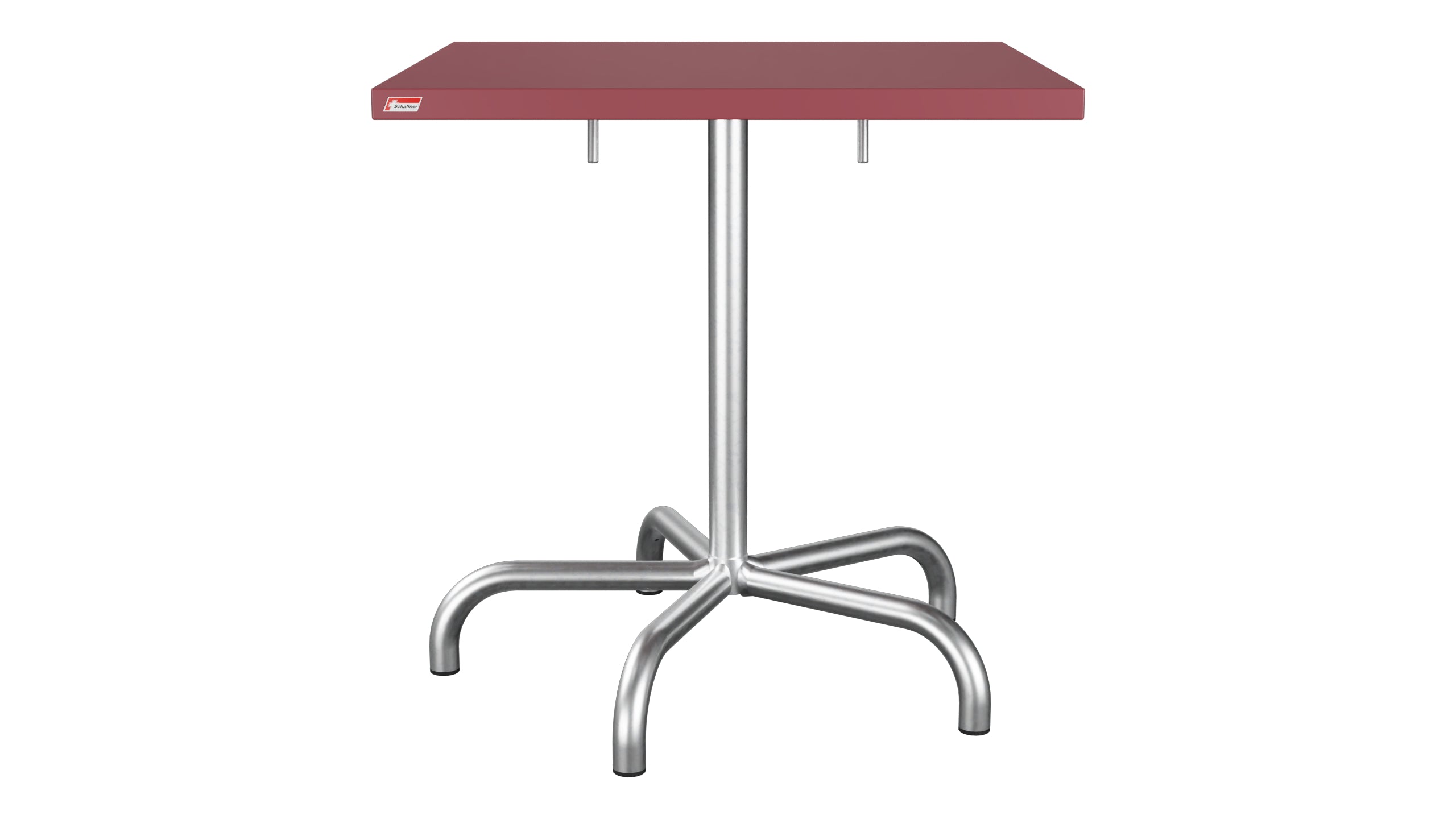 Säntis Metall-Gartentisch 70x70 klappbar in Bordeaux präsentiert im Onlineshop von KAQTU Design AG. Gartentisch ist von Schaffner
