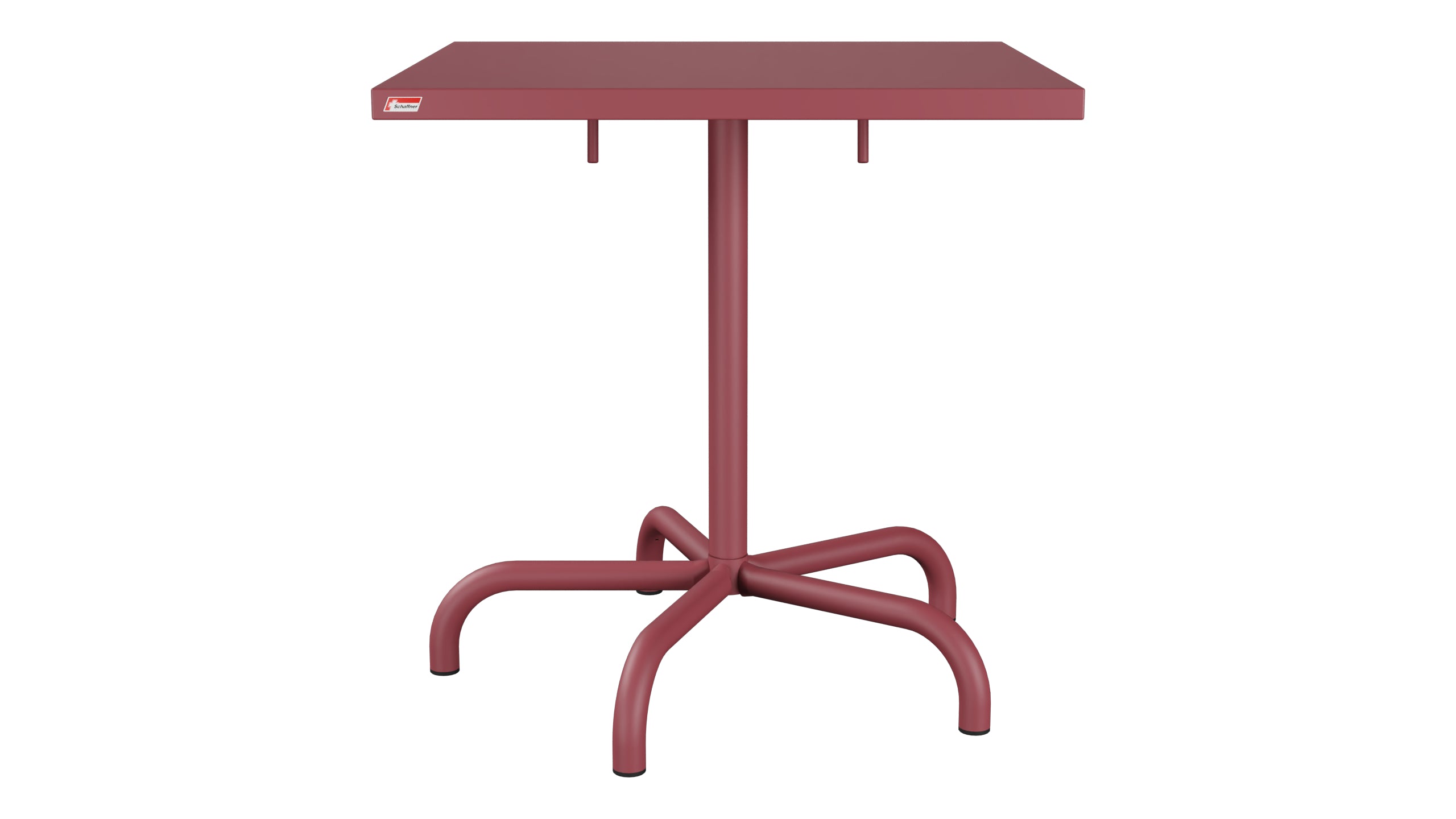 Säntis Metall-Gartentisch 70x70 klappbar in Bordeaux präsentiert im Onlineshop von KAQTU Design AG. Gartentisch ist von Schaffner