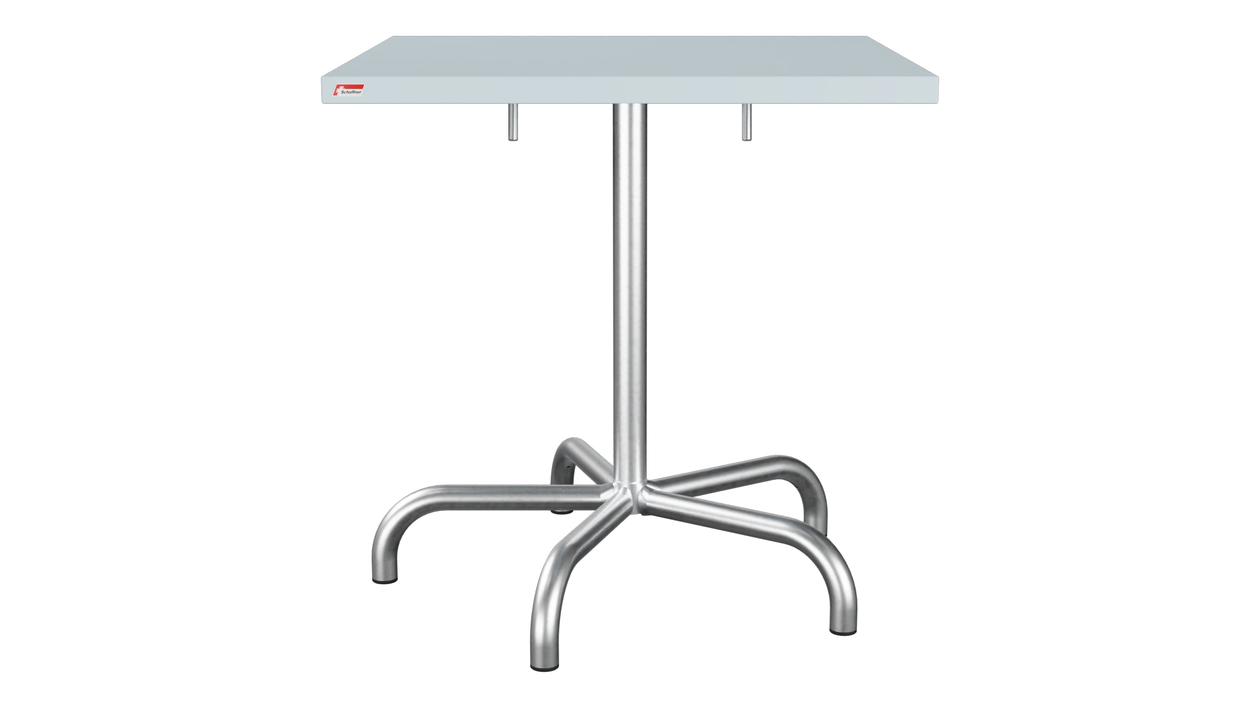Säntis Metall-Gartentisch 70x70 klappbar in Pastellblau präsentiert im Onlineshop von KAQTU Design AG. Gartentisch ist von Schaffner