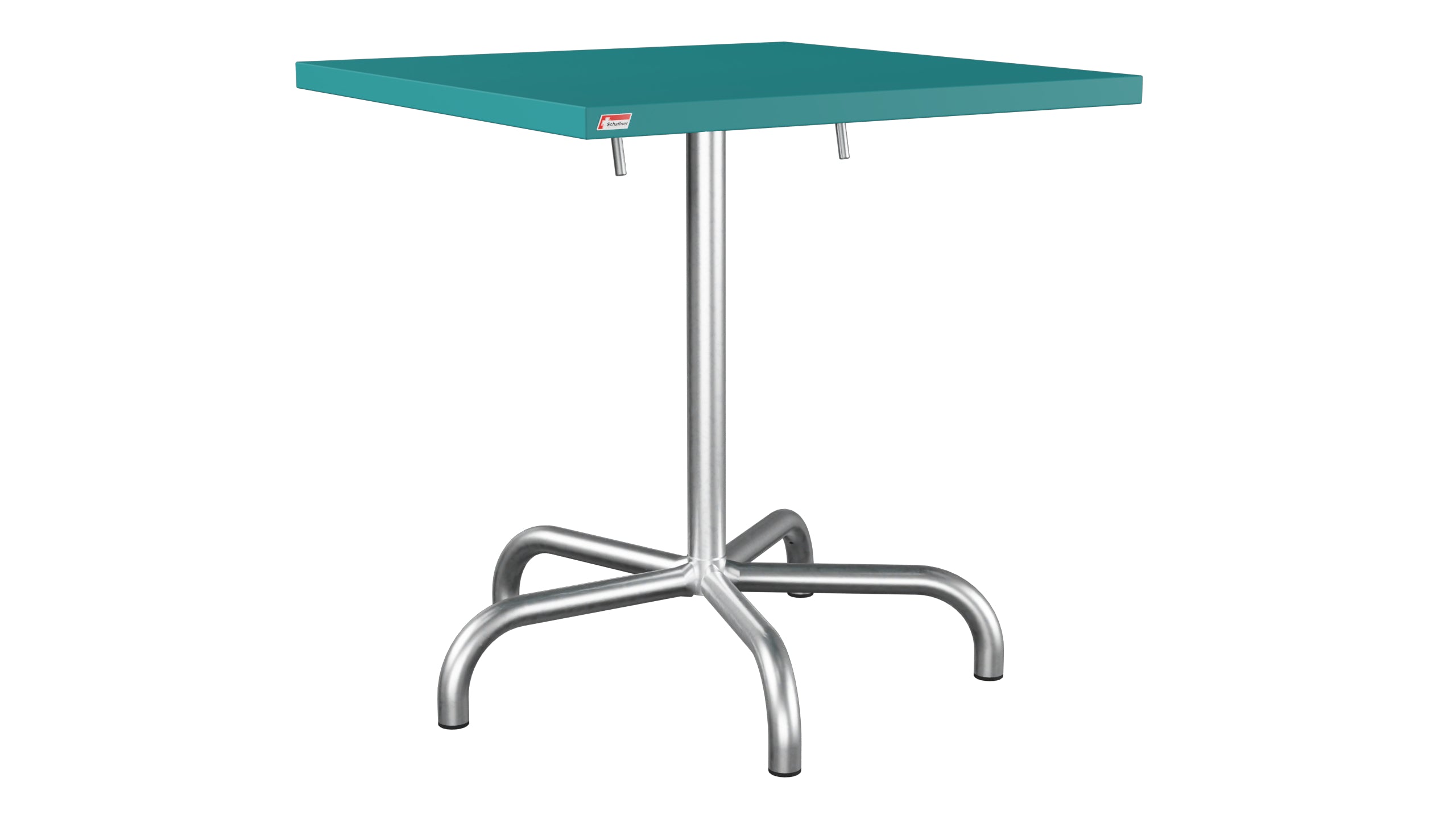 Säntis Metall-Gartentisch 70x70 klappbar in Kaliblau präsentiert im Onlineshop von KAQTU Design AG. Gartentisch ist von Schaffner