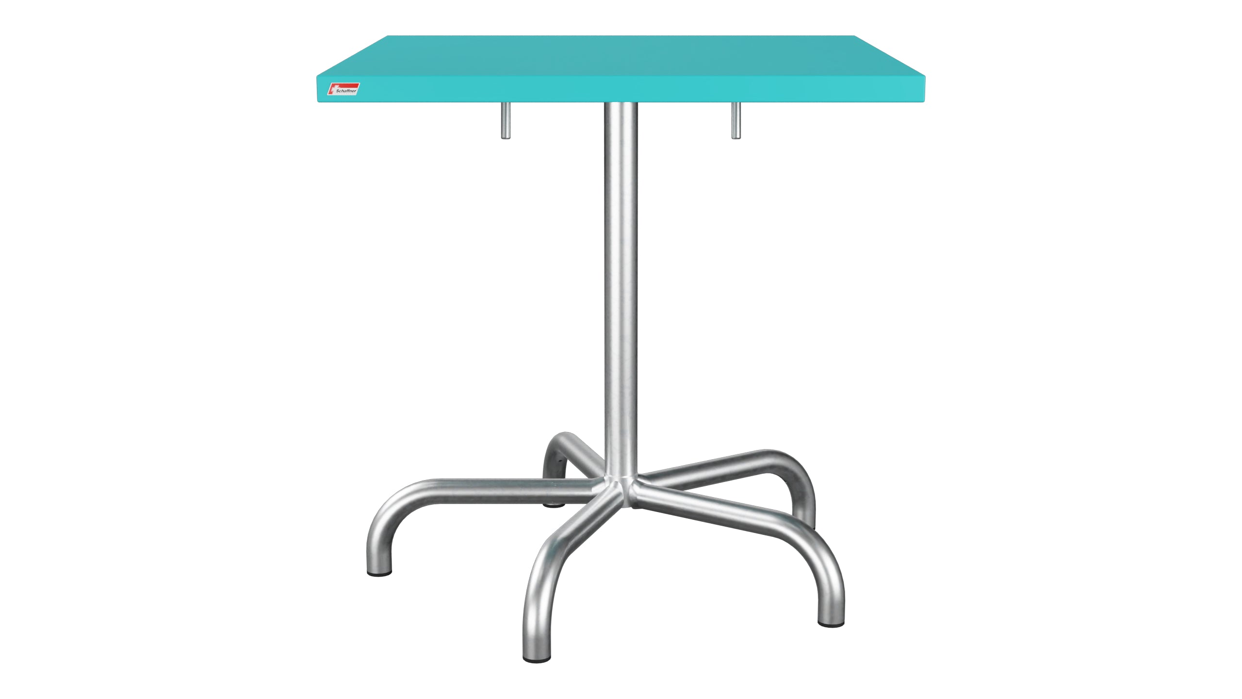 Säntis Metall-Gartentisch 70x70 klappbar in Türkis präsentiert im Onlineshop von KAQTU Design AG. Gartentisch ist von Schaffner