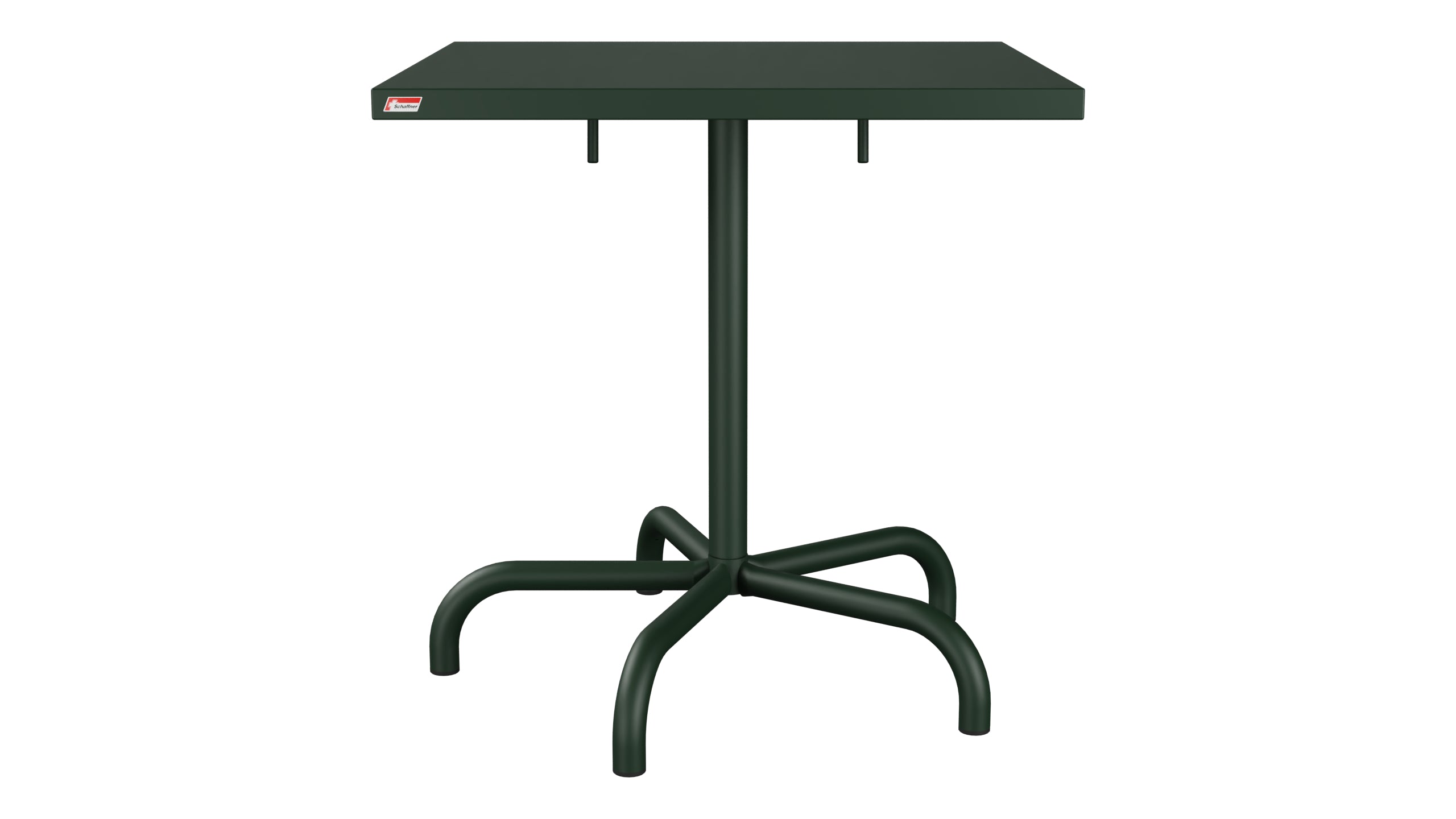 Säntis Metall-Gartentisch 70x70 klappbar in Tannengrün präsentiert im Onlineshop von KAQTU Design AG. Gartentisch ist von Schaffner