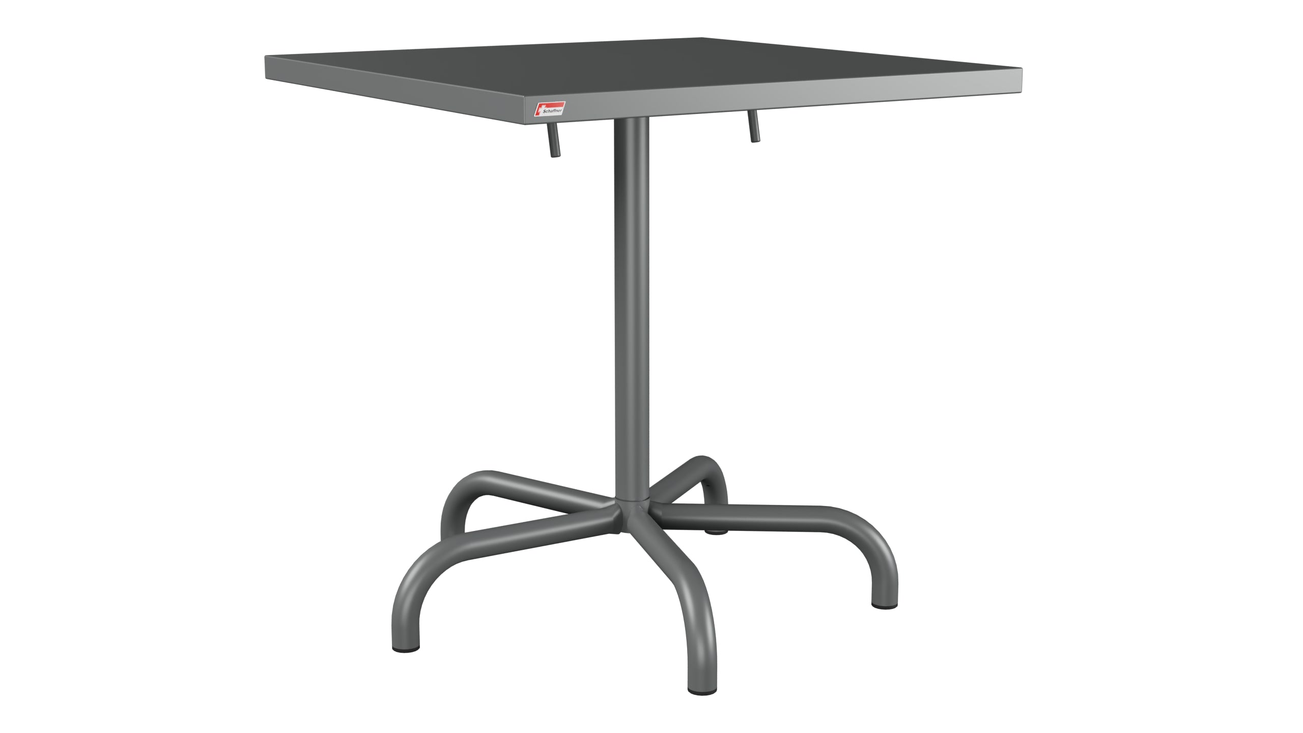 Säntis Metall-Gartentisch 70x70 klappbar in Graphit präsentiert im Onlineshop von KAQTU Design AG. Gartentisch ist von Schaffner