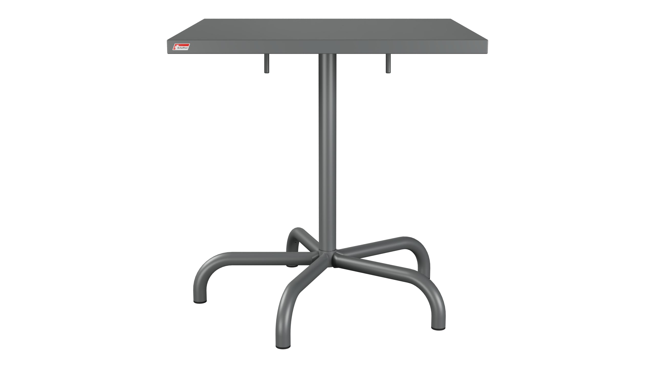 Säntis Metall-Gartentisch 70x70 klappbar in Graphit präsentiert im Onlineshop von KAQTU Design AG. Gartentisch ist von Schaffner