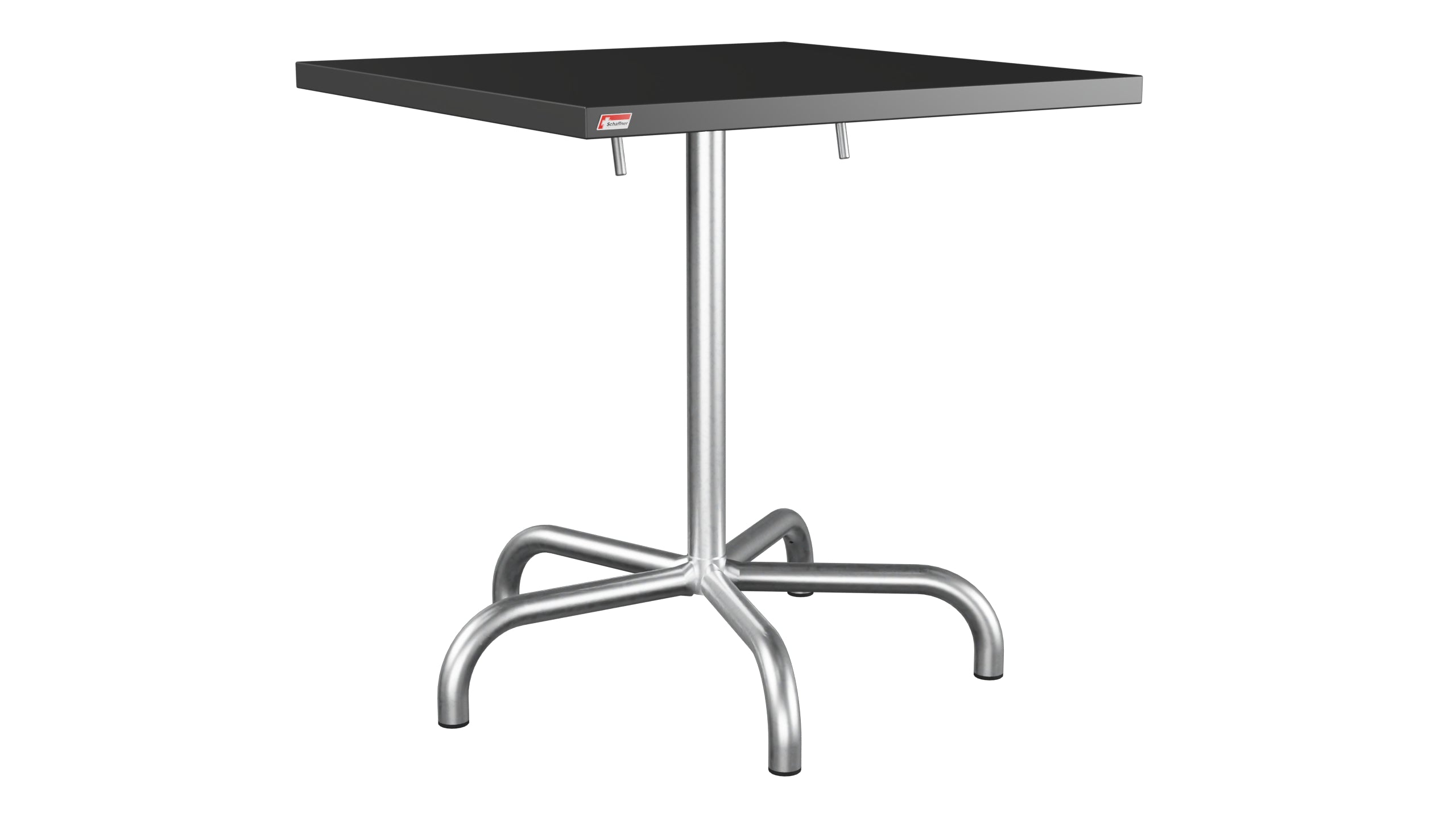Säntis Metall-Gartentisch 70x70 klappbar in Anthrazit präsentiert im Onlineshop von KAQTU Design AG. Gartentisch ist von Schaffner