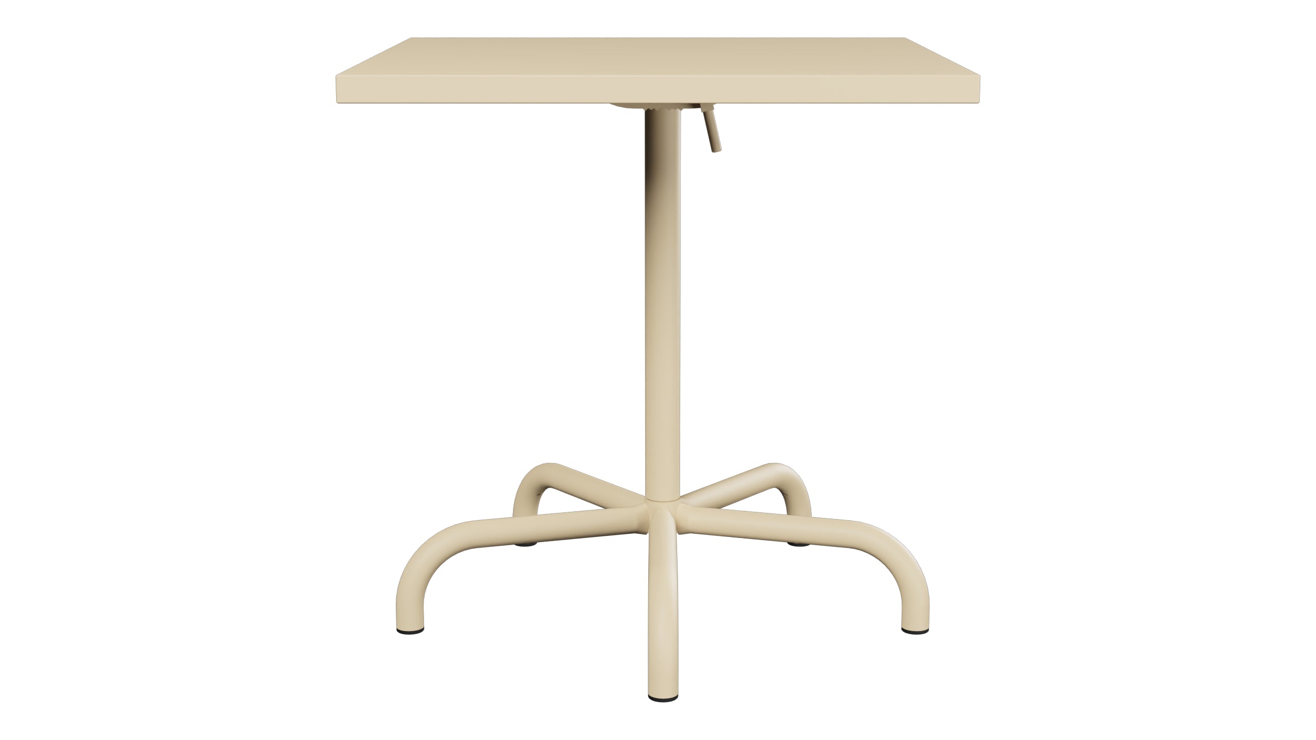 Säntis Metall-Gartentisch 70x70 klappbar in Pastellbraun präsentiert im Onlineshop von KAQTU Design AG. Gartentisch ist von Schaffner