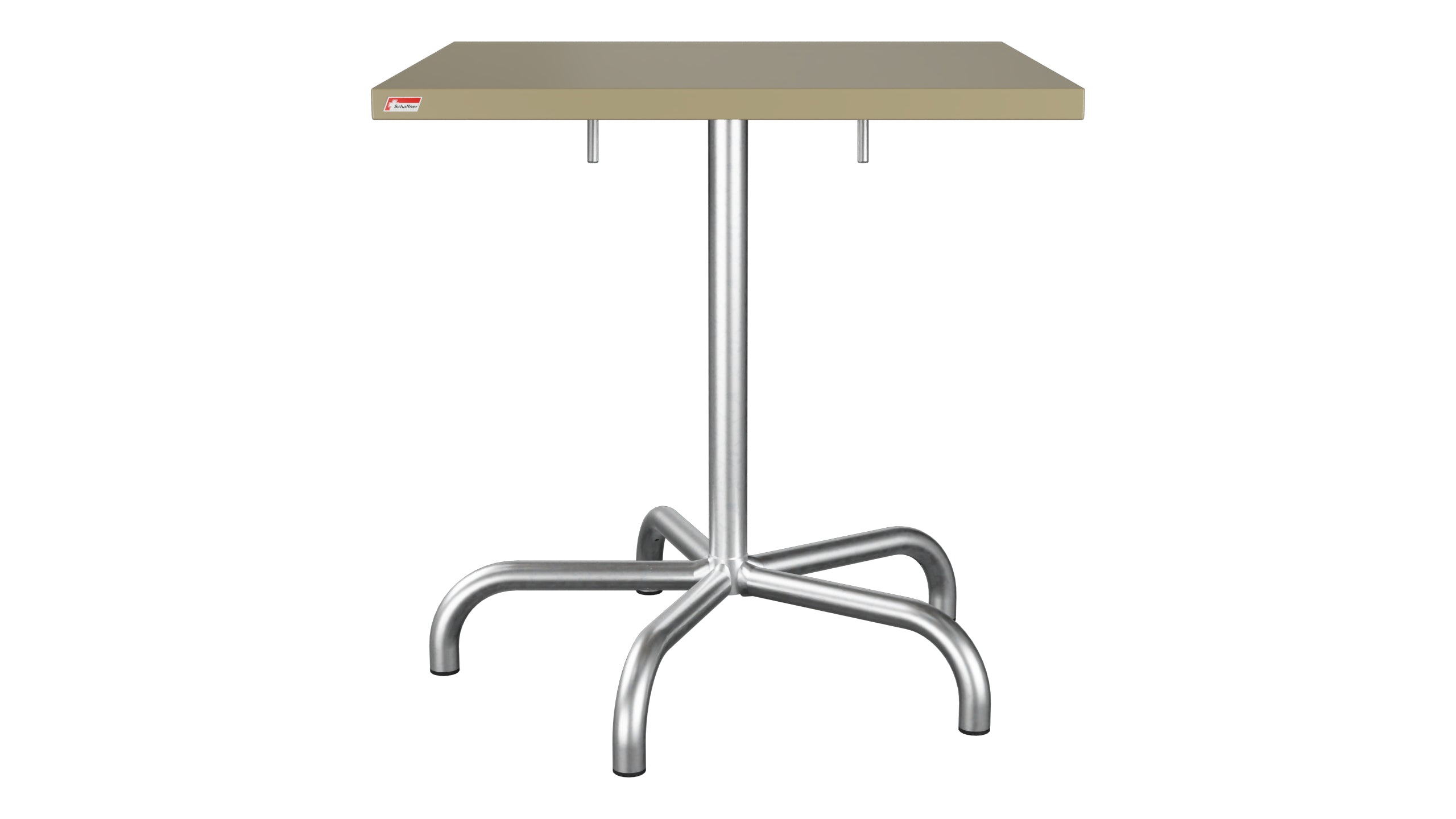 Säntis Metall-Gartentisch 70x70 klappbar in Champagner präsentiert im Onlineshop von KAQTU Design AG. Gartentisch ist von Schaffner