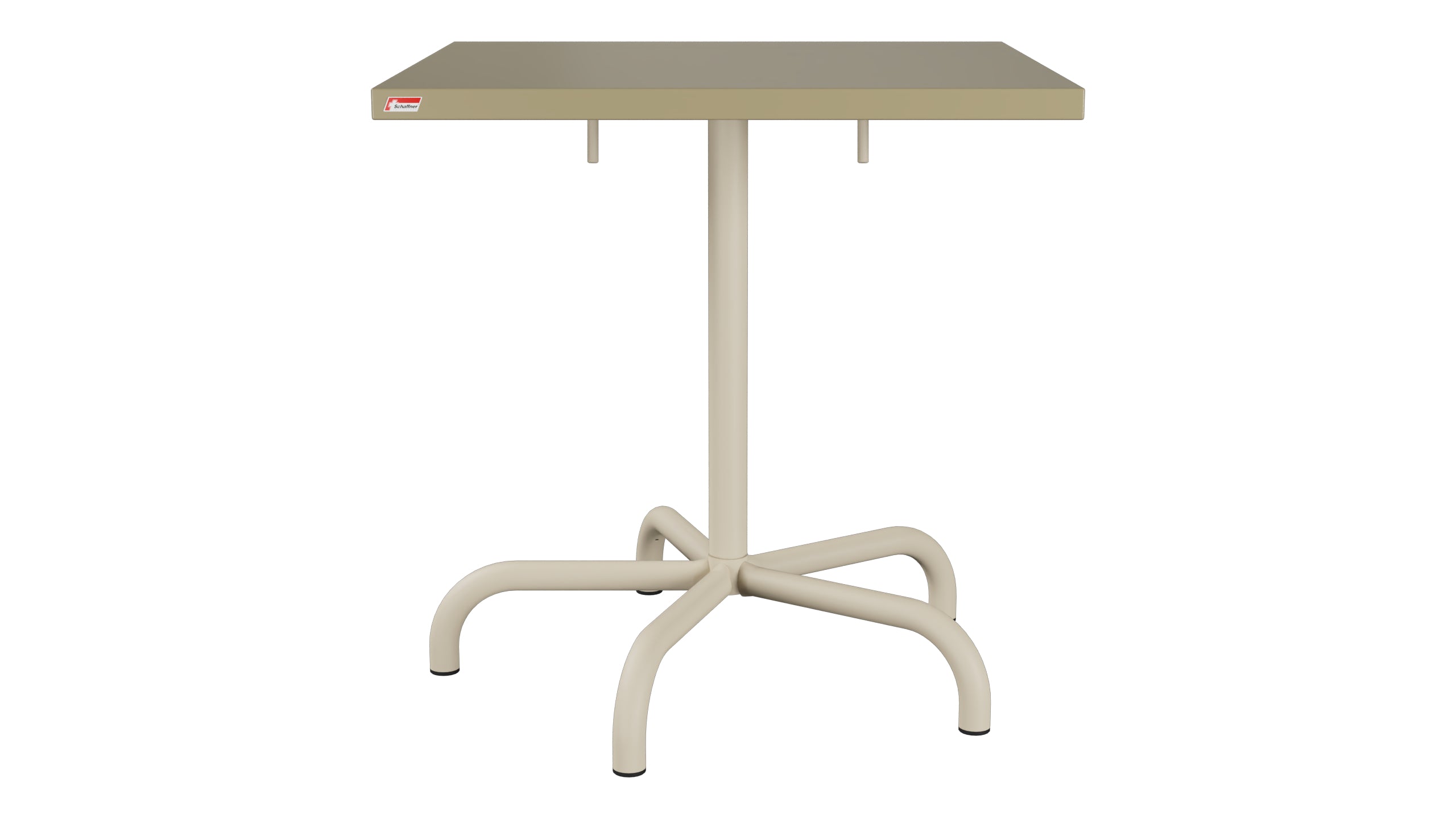 Säntis Metall-Gartentisch 70x70 klappbar in Champagner präsentiert im Onlineshop von KAQTU Design AG. Gartentisch ist von Schaffner