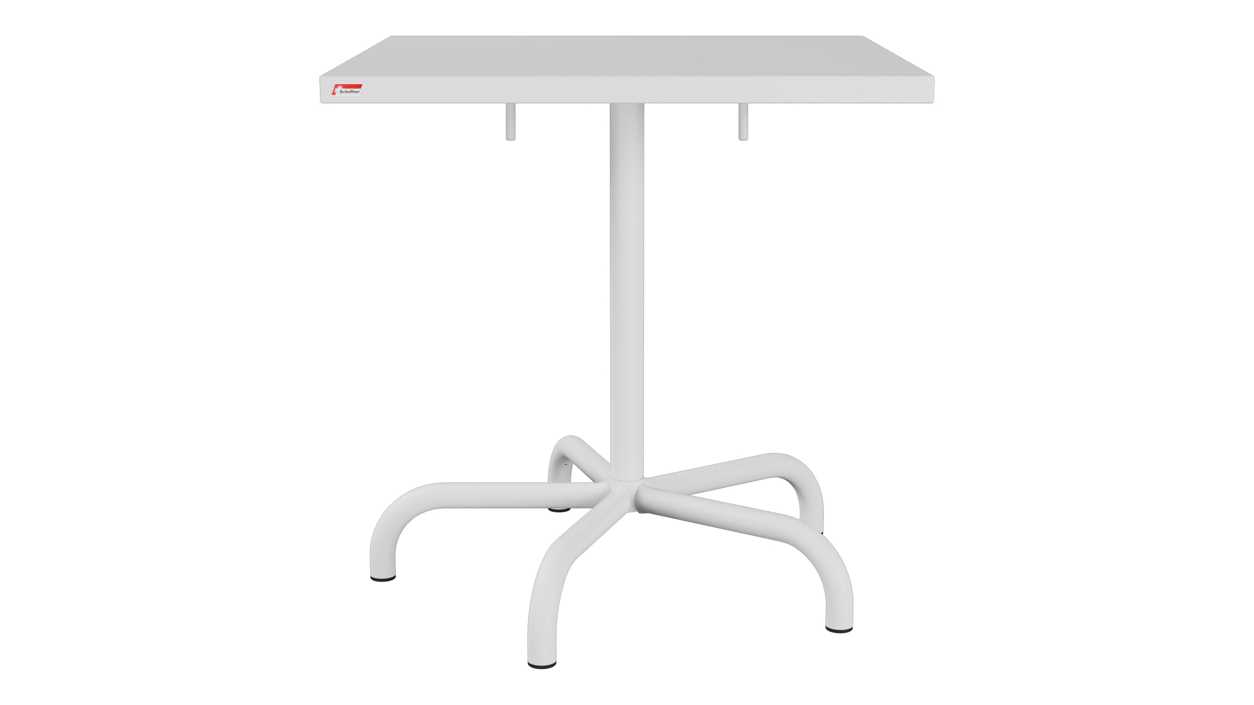 Säntis Metall-Gartentisch 70x70 klappbar in Weiss präsentiert im Onlineshop von KAQTU Design AG. Gartentisch ist von Schaffner