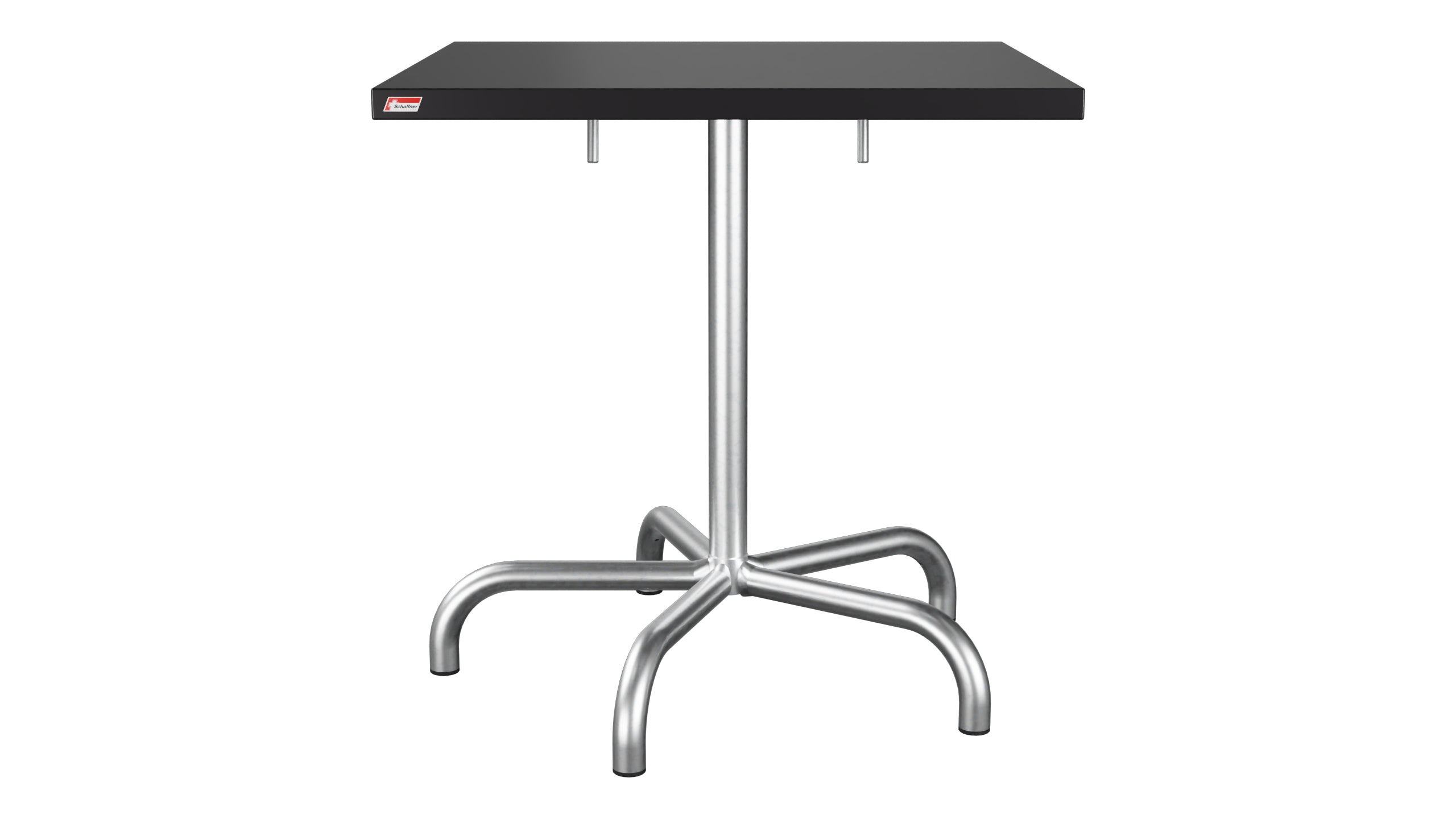 Säntis Metall-Gartentisch 70x70 klappbar in Schwarz präsentiert im Onlineshop von KAQTU Design AG. Gartentisch ist von Schaffner