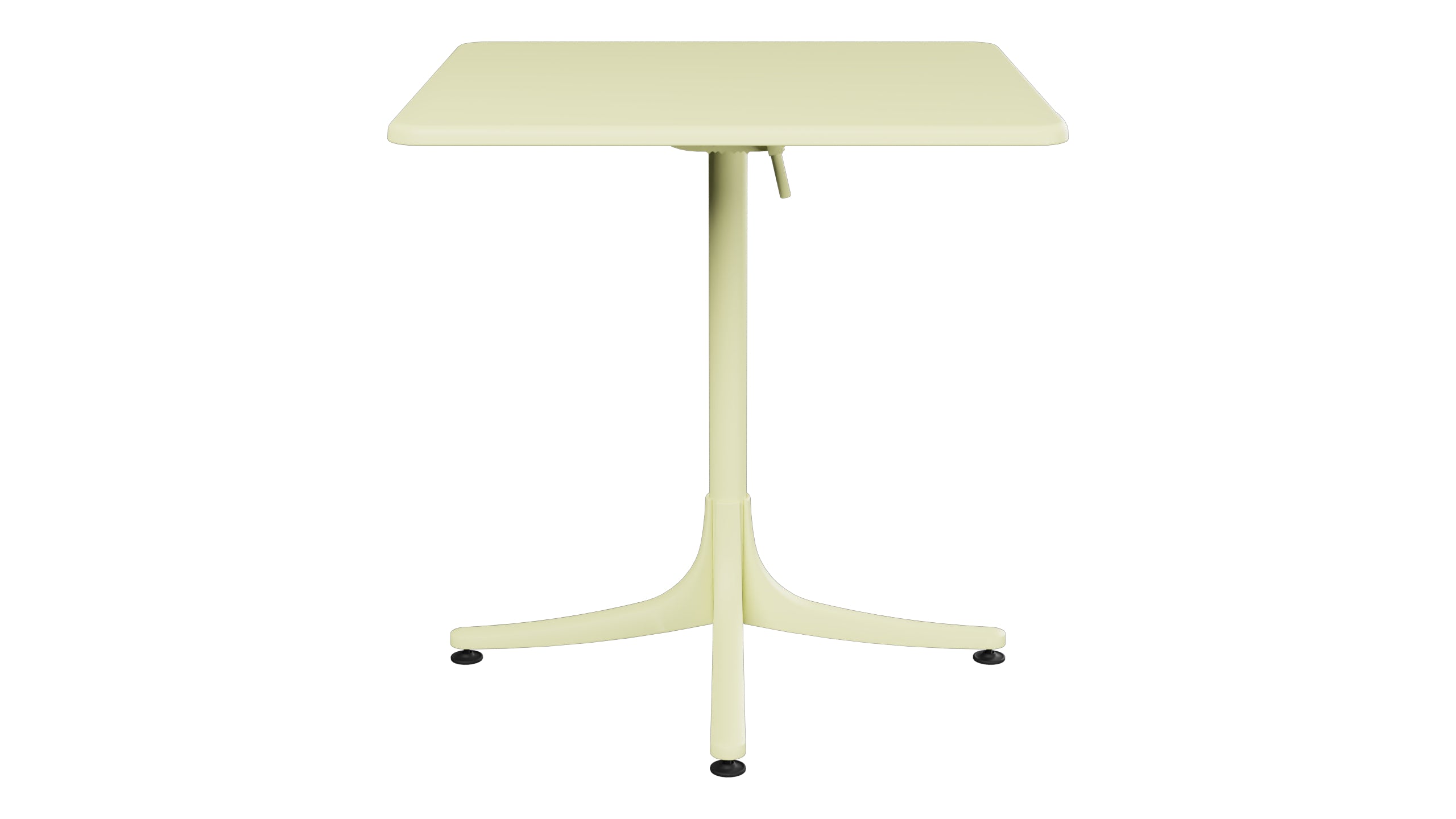 Schaffhausen Glasfaser-Gartentisch 70x70 klappbar in Buchsbaumgelb präsentiert im Onlineshop von KAQTU Design AG. Gartentisch ist von Schaffner