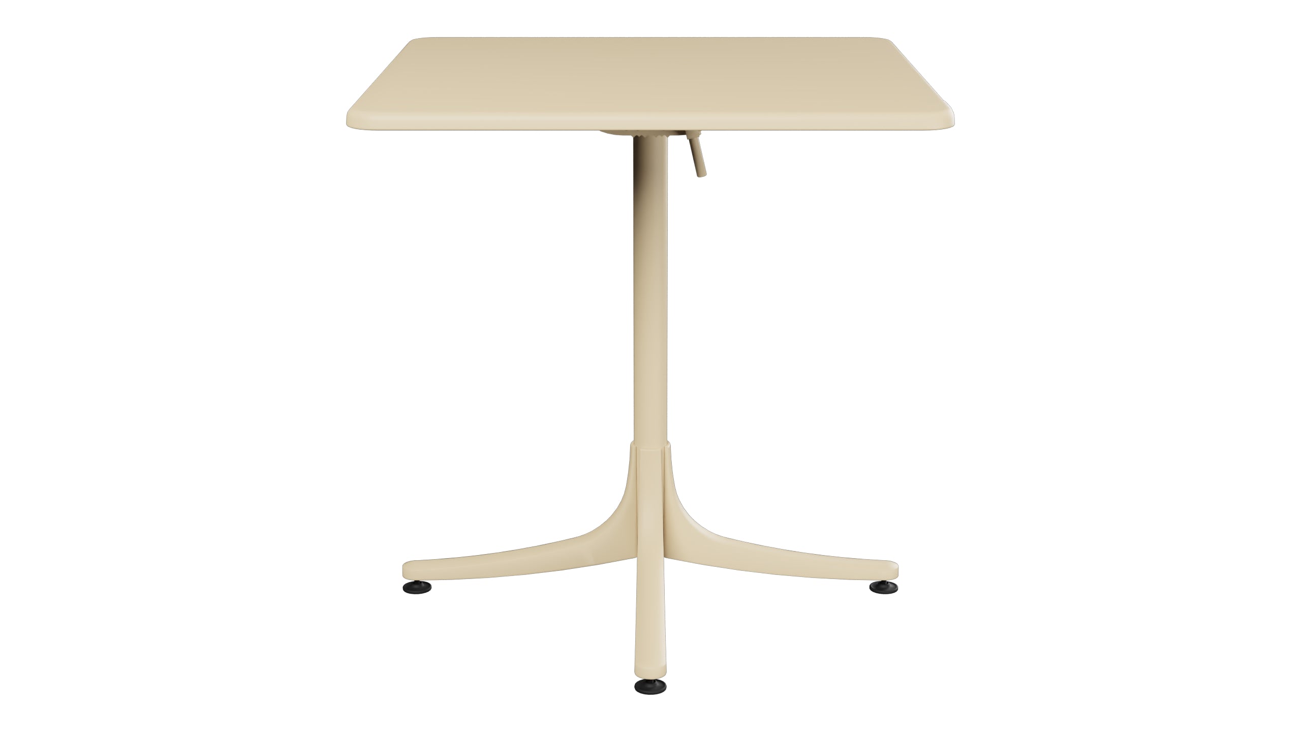 Schaffhausen Glasfaser-Gartentisch 70x70 klappbar in Pastellbraun präsentiert im Onlineshop von KAQTU Design AG. Gartentisch ist von Schaffner