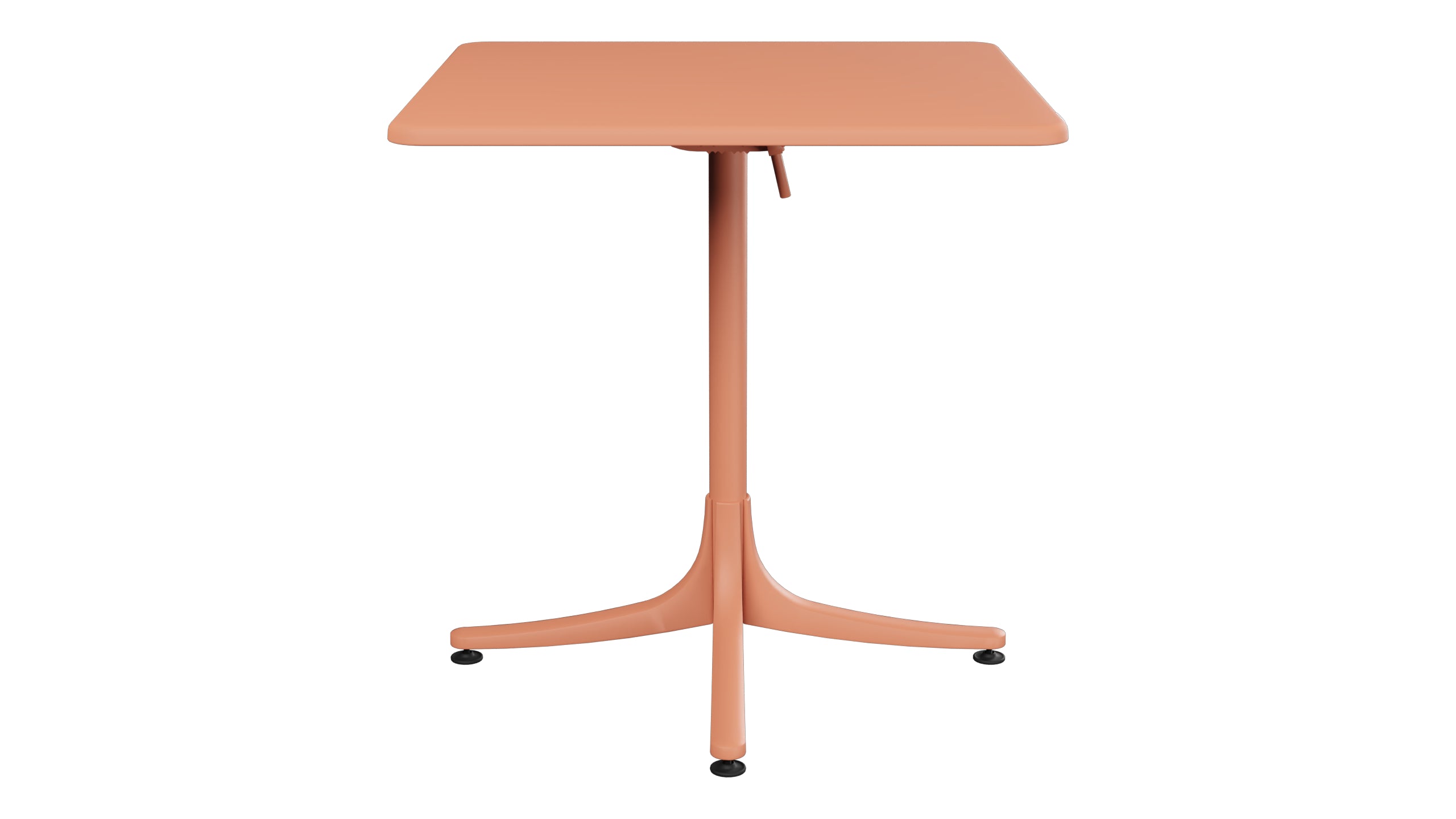 Schaffhausen Glasfaser-Gartentisch 70x70 klappbar in Pastellterracotta präsentiert im Onlineshop von KAQTU Design AG. Gartentisch ist von Schaffner