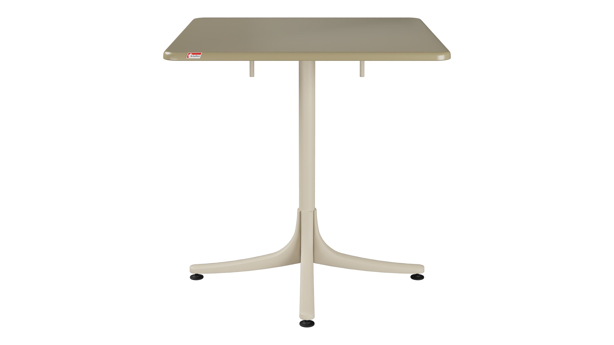 Schaffhausen Glasfaser-Gartentisch 70x70 klappbar in Champagner präsentiert im Onlineshop von KAQTU Design AG. Gartentisch ist von Schaffner