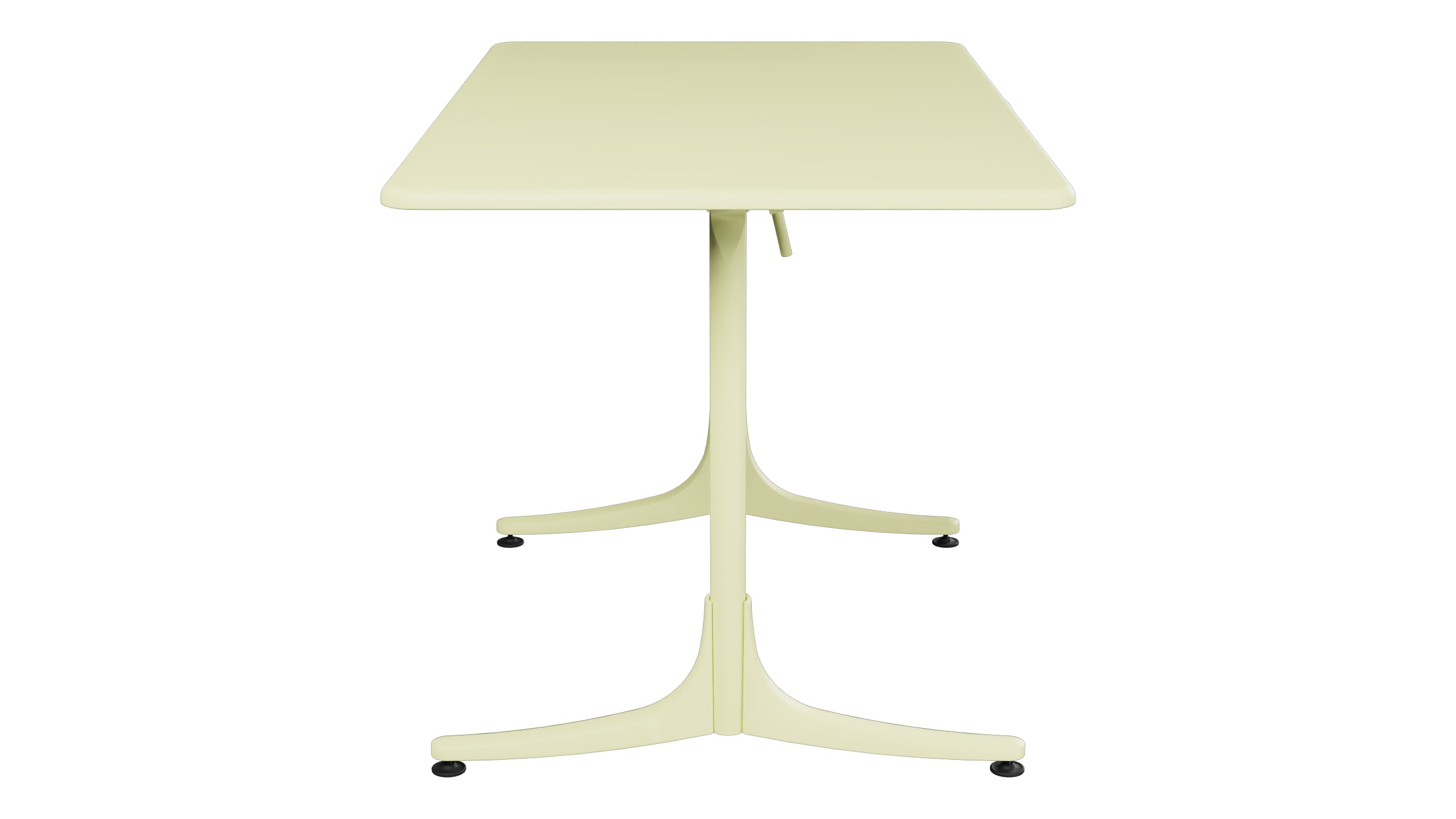 Schaffhausen Glasfaser-Gartentisch 120x70 klappbar in Buchsbaumgelb präsentiert im Onlineshop von KAQTU Design AG. Gartentisch ist von Schaffner