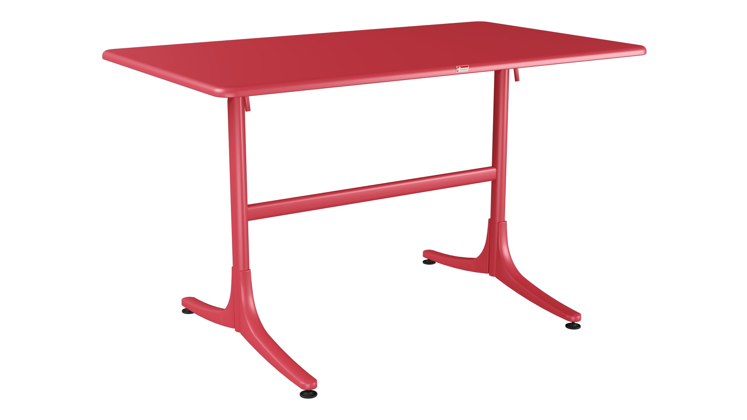 Schaffhausen Glasfaser-Gartentisch 120x70 klappbar in Ahornrot präsentiert im Onlineshop von KAQTU Design AG. Gartentisch ist von Schaffner