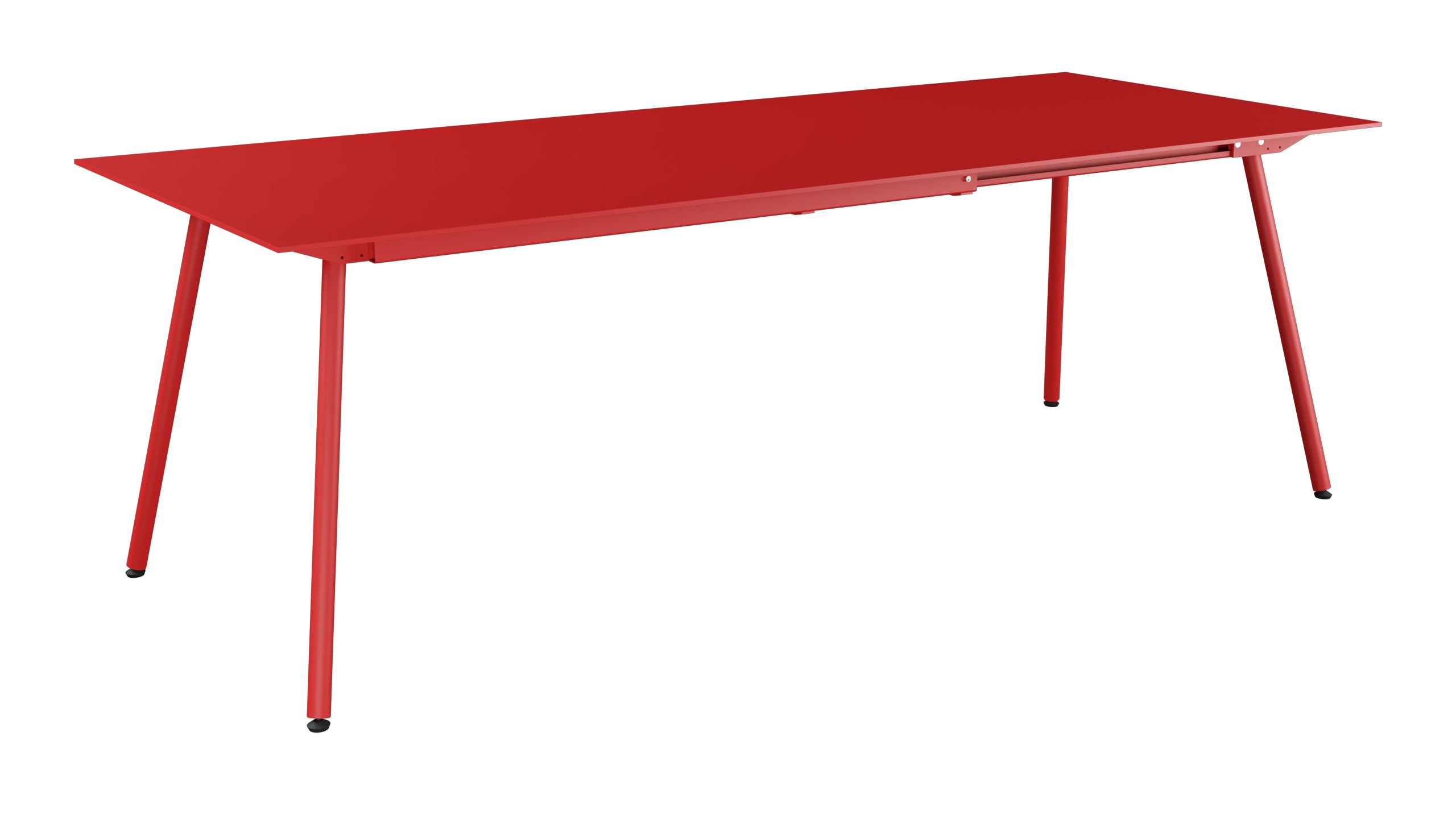 Locarno Glasfaser-Gartentisch 160/220x90 ausziehbar in Rot präsentiert im Onlineshop von KAQTU Design AG. Gartentisch ist von Schaffner