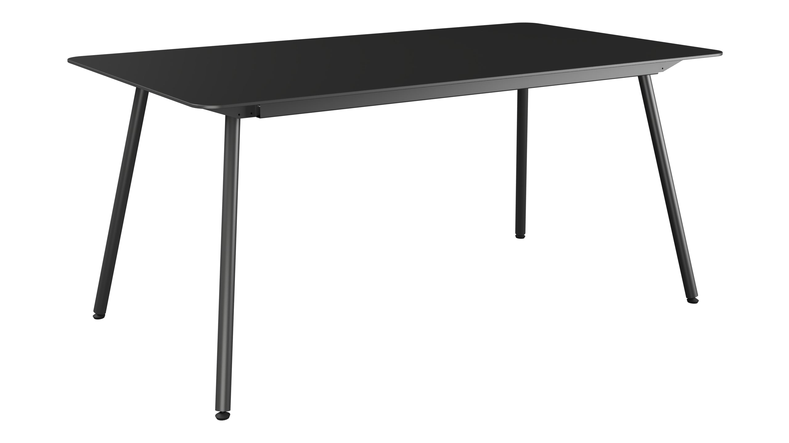 Locarno Glasfaser-Gartentisch 160x90 gerundete Ecken in Anthrazit präsentiert im Onlineshop von KAQTU Design AG. Gartentisch ist von Schaffner
