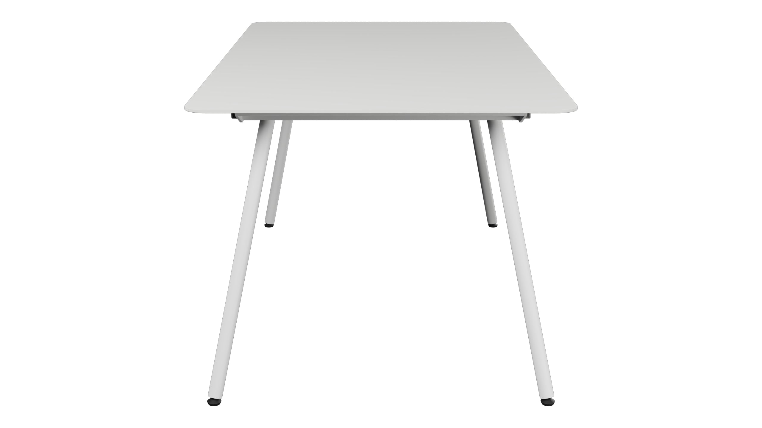Locarno Glasfaser-Gartentisch 160x90 gerundete Ecken in Alusilber präsentiert im Onlineshop von KAQTU Design AG. Gartentisch ist von Schaffner