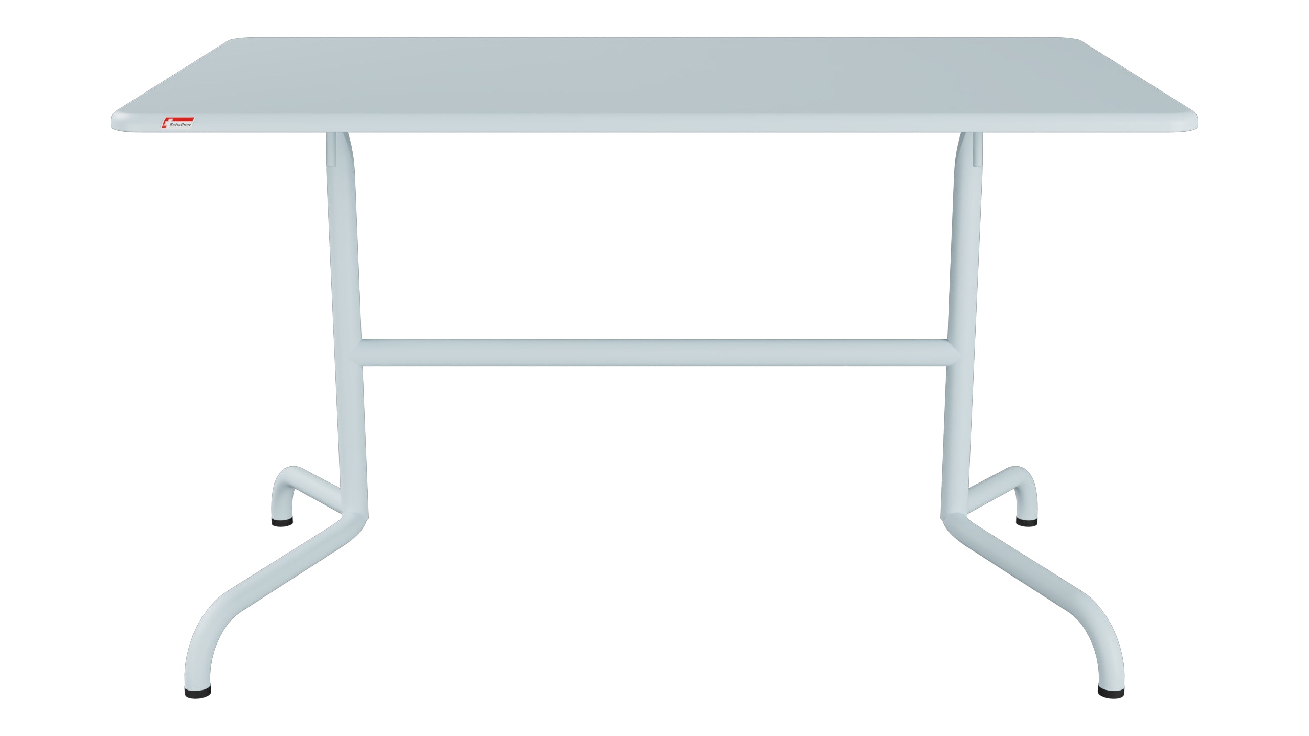 Davos Glasfaser-Gartentisch 120x70 klappbar in Pastellblau präsentiert im Onlineshop von KAQTU Design AG. Gartentisch ist von Schaffner