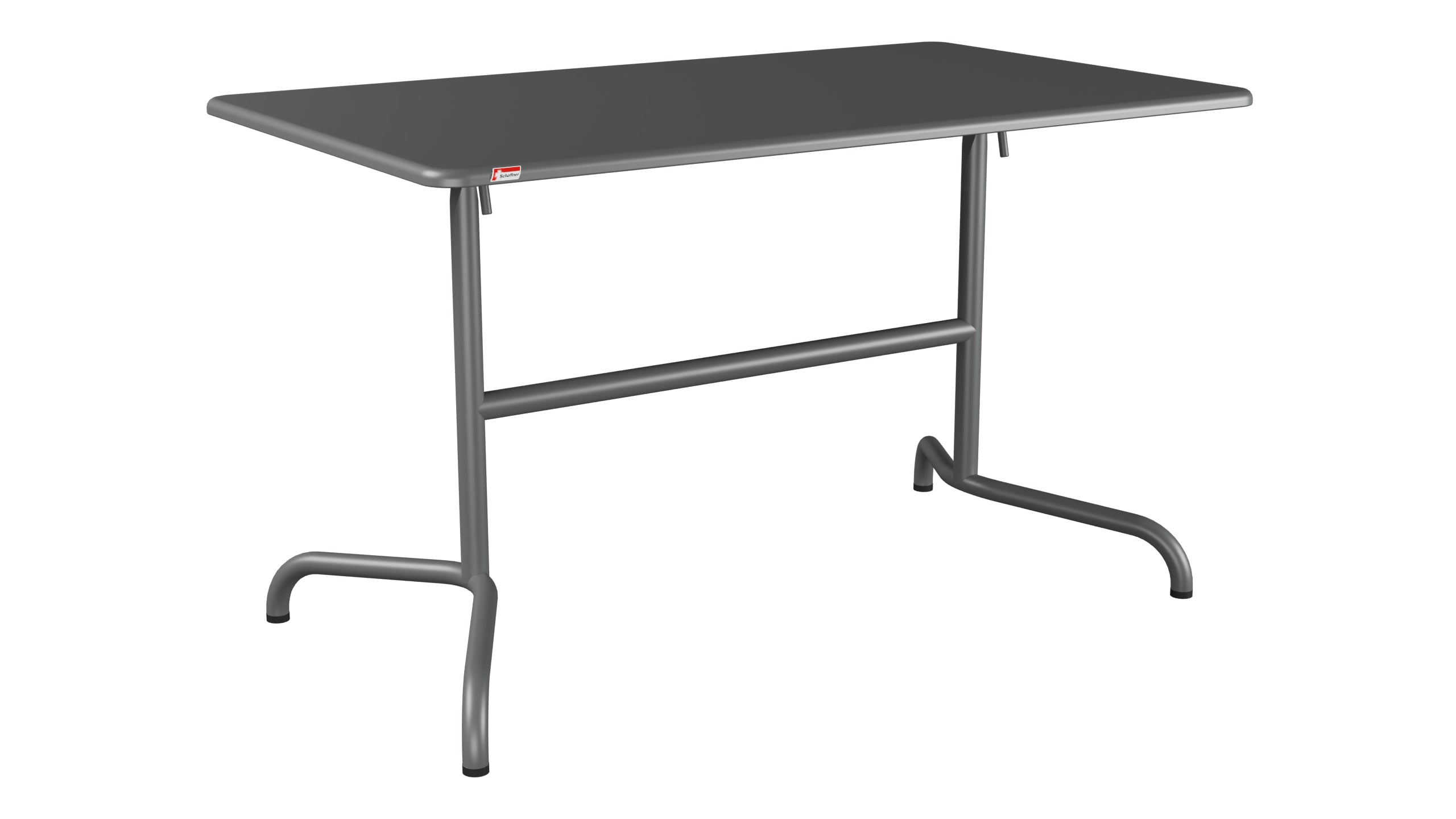 Davos Glasfaser-Gartentisch 120x70 klappbar in Graphit präsentiert im Onlineshop von KAQTU Design AG. Gartentisch ist von Schaffner