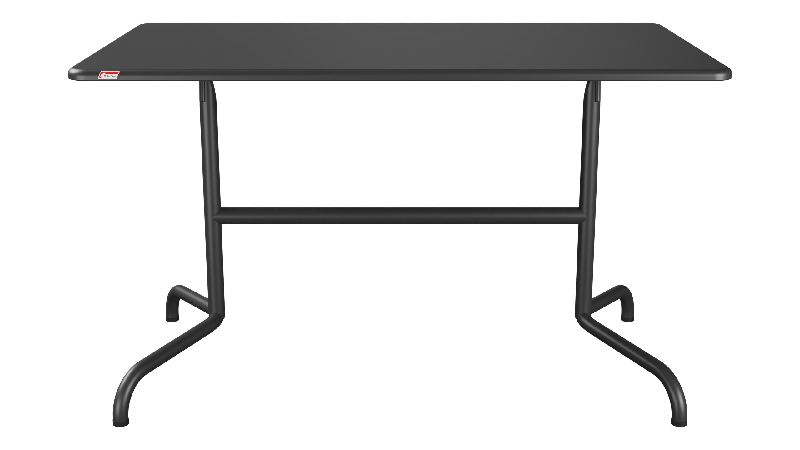 Davos Glasfaser-Gartentisch 120x70 klappbar in Anthrazit präsentiert im Onlineshop von KAQTU Design AG. Gartentisch ist von Schaffner