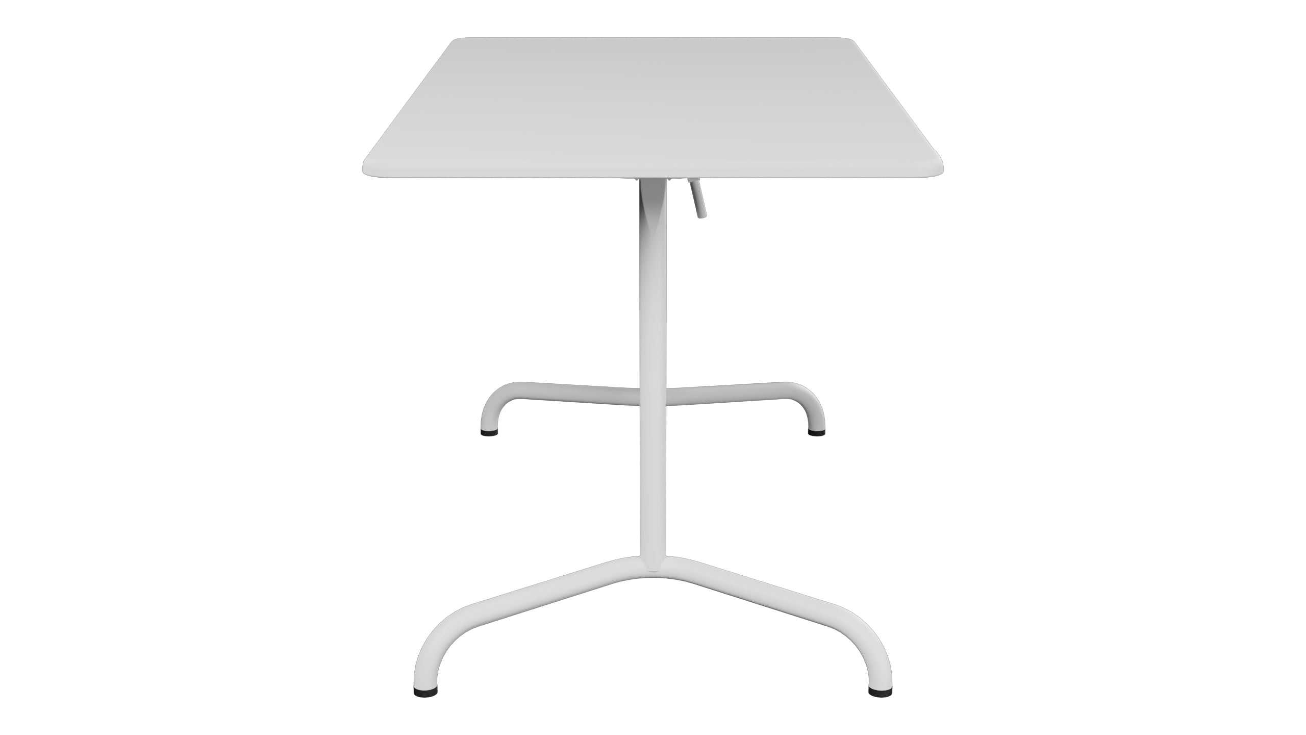 Davos Glasfaser-Gartentisch 120x70 klappbar in Alusilber präsentiert im Onlineshop von KAQTU Design AG. Gartentisch ist von Schaffner