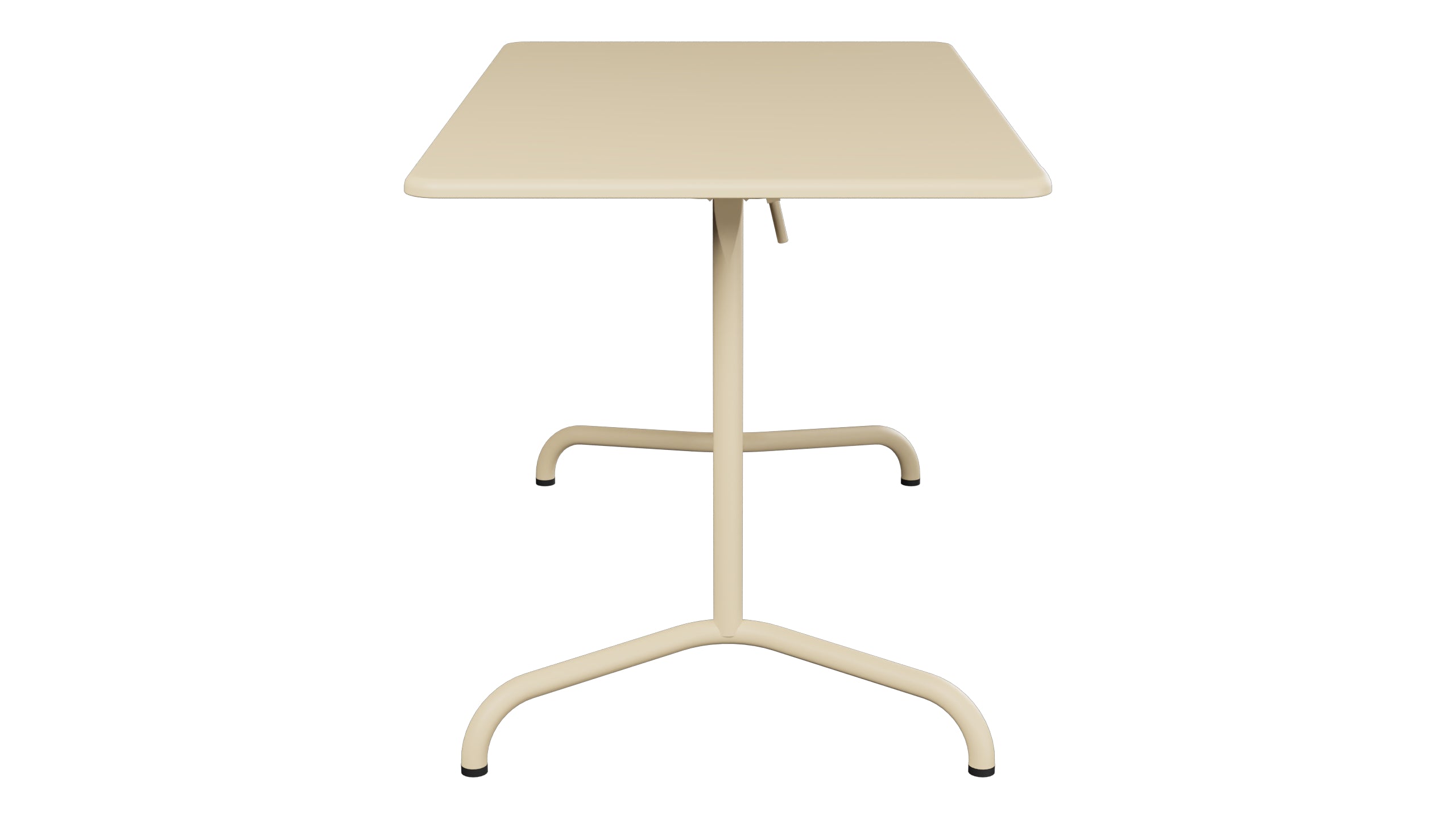Davos Glasfaser-Gartentisch 120x70 klappbar in Pastellbraun präsentiert im Onlineshop von KAQTU Design AG. Gartentisch ist von Schaffner
