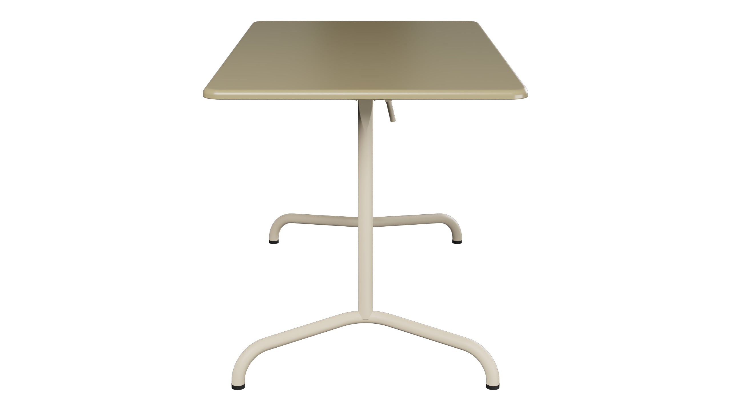 Davos Glasfaser-Gartentisch 120x70 klappbar in Champagner präsentiert im Onlineshop von KAQTU Design AG. Gartentisch ist von Schaffner