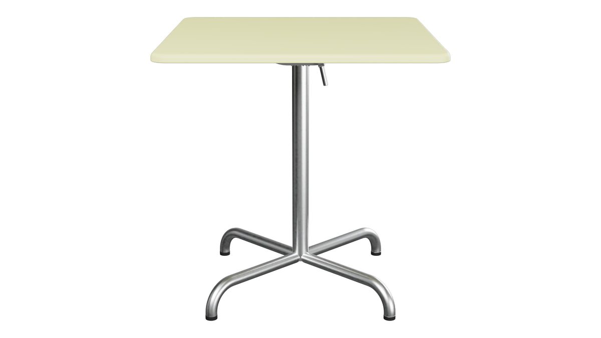 Davos Glasfaser-Gartentisch 70x70 klappbar in Buchsbaumgelb präsentiert im Onlineshop von KAQTU Design AG. Gartentisch ist von Schaffner