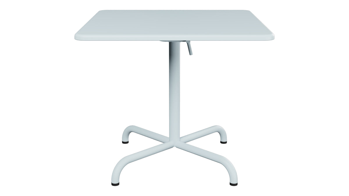 Davos Glasfaser-Salontisch 70x70 / 62 klappbar in Pastellblau präsentiert im Onlineshop von KAQTU Design AG. Beistelltisch Outdoor ist von Schaffner
