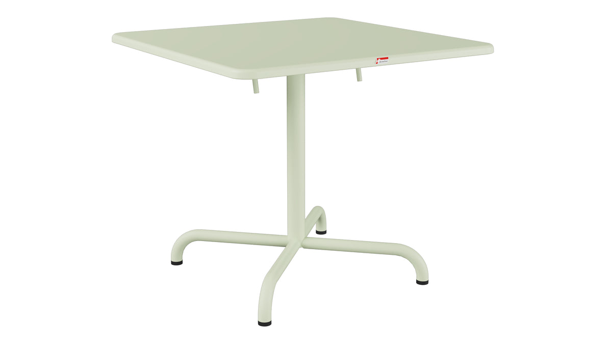Davos Glasfaser-Salontisch 70x70 / 62 klappbar in Pastellgrün präsentiert im Onlineshop von KAQTU Design AG. Beistelltisch Outdoor ist von Schaffner