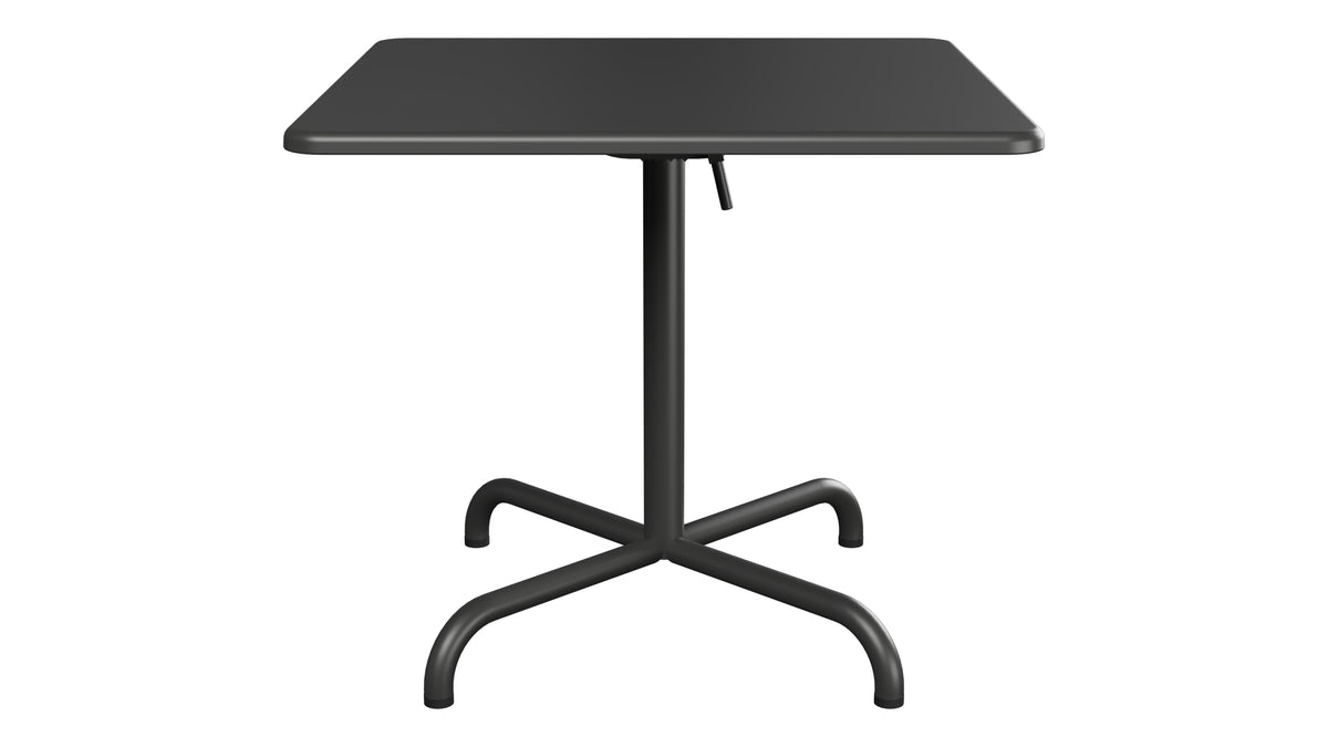 Davos Glasfaser-Salontisch 70x70 / 62 klappbar in Anthrazit präsentiert im Onlineshop von KAQTU Design AG. Beistelltisch Outdoor ist von Schaffner
